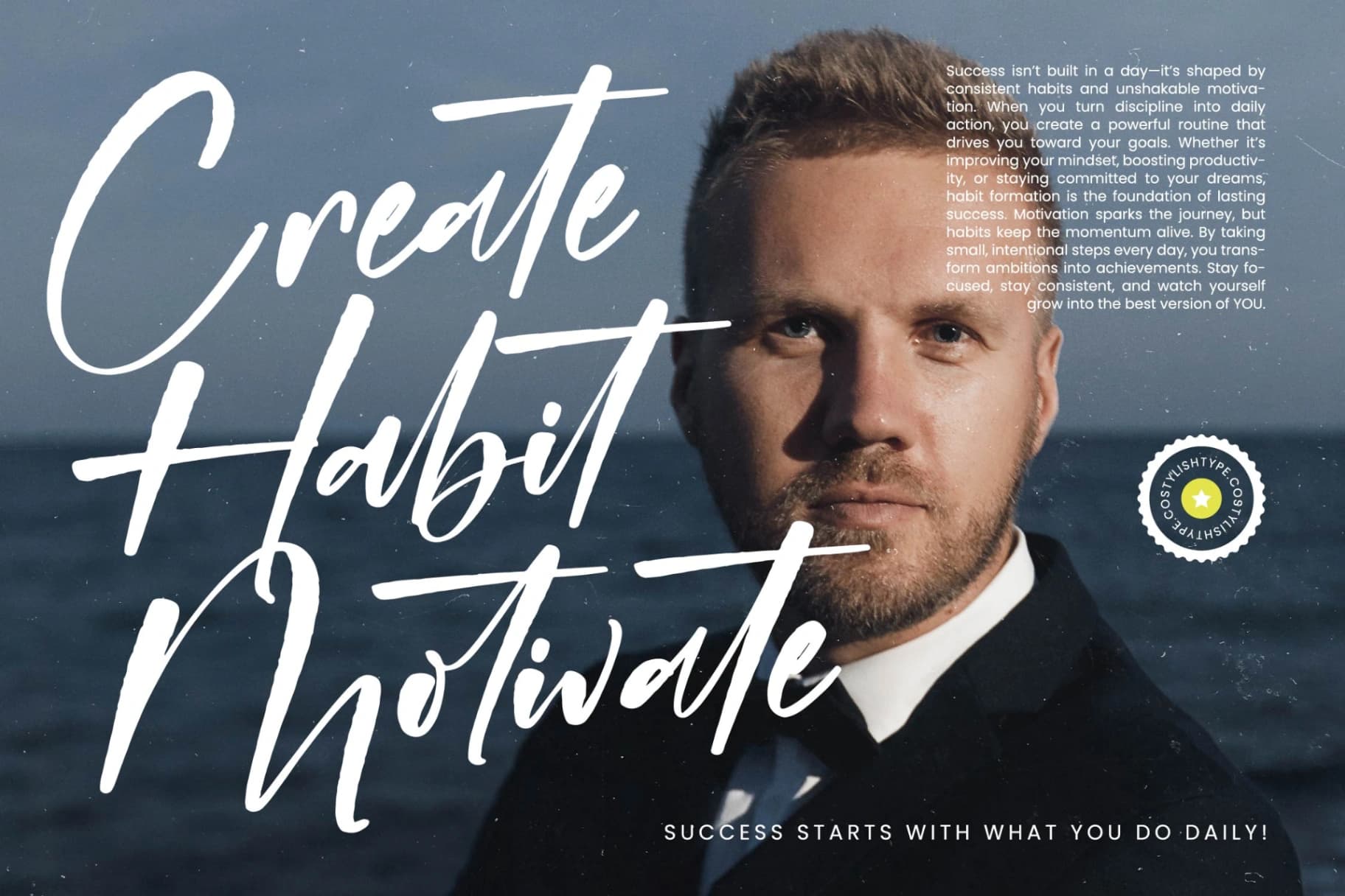 Preview 6 for Habitual Detective - Bold Handwritten Font