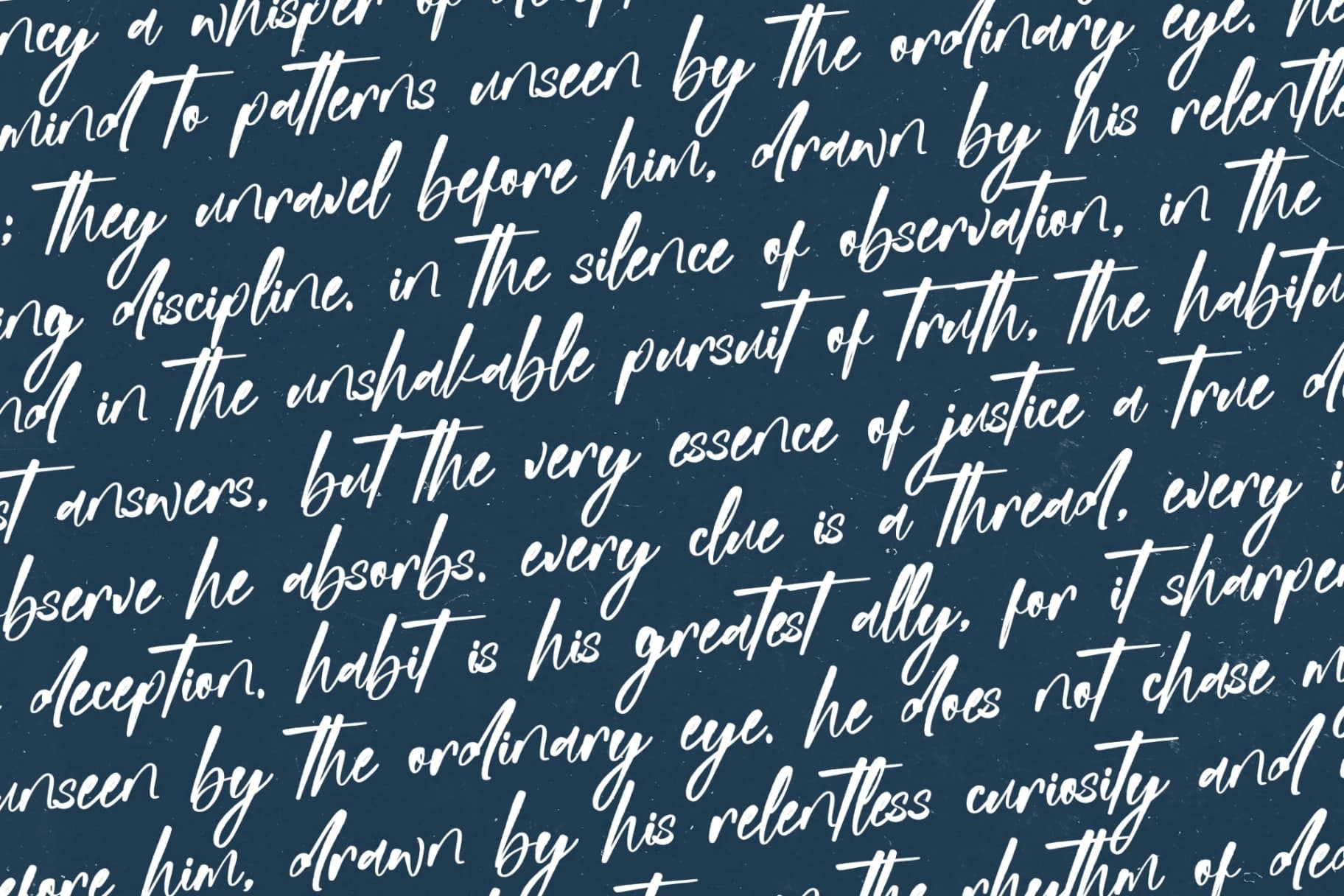 Preview 12 for Habitual Detective - Bold Handwritten Font
