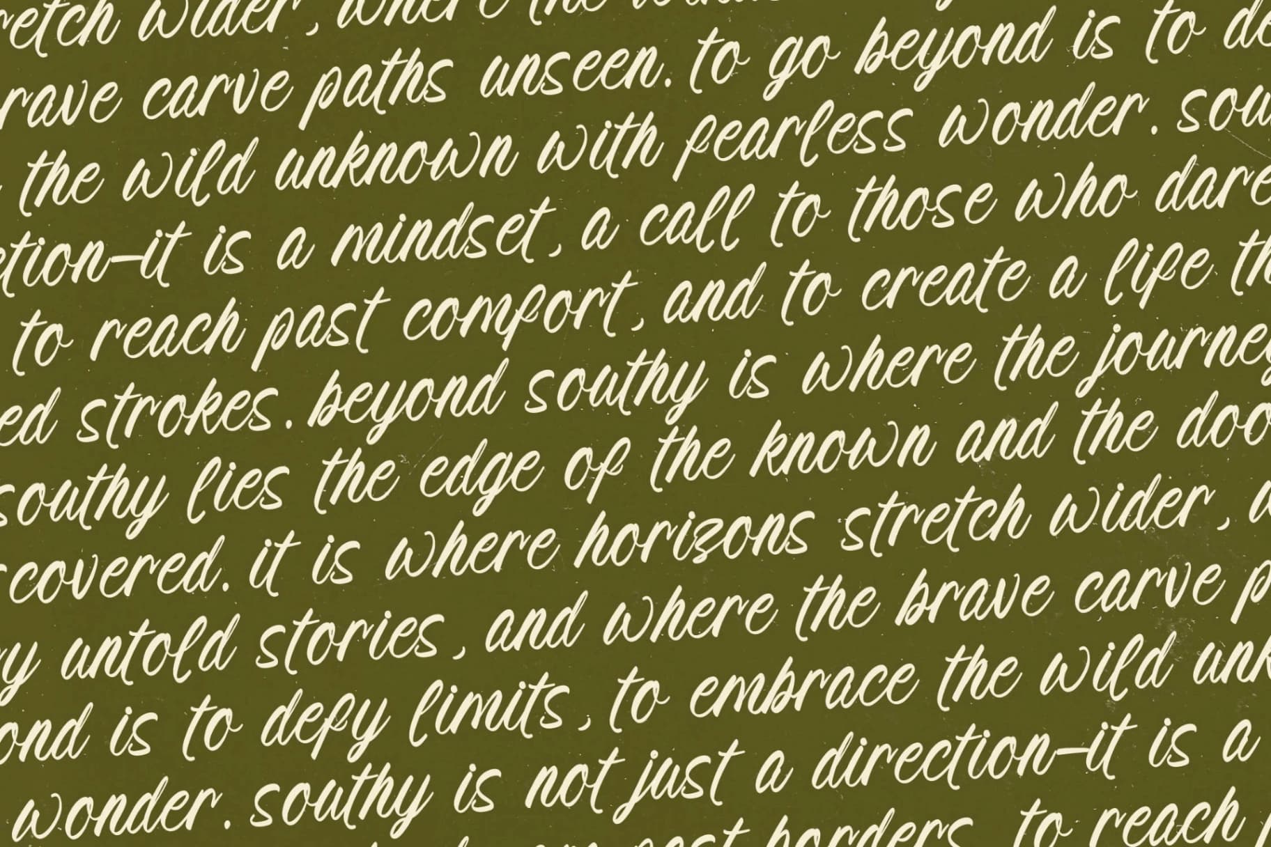 Preview 17 for Beyond Southy - Bold Handwritten Font