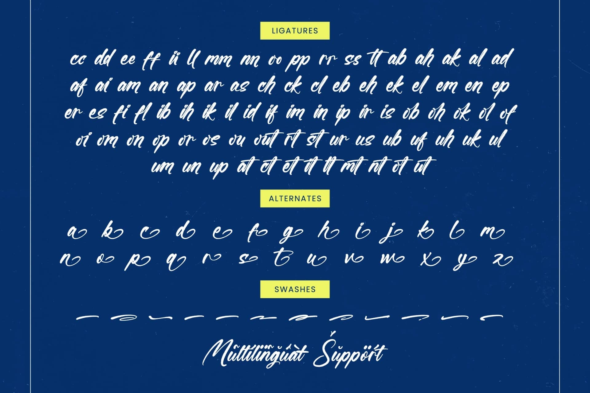 Preview 19 for Gonjalot - Modern Brush Font