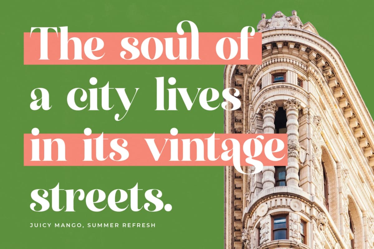 Manile Vintage - Modern Bold Serif font preview 3