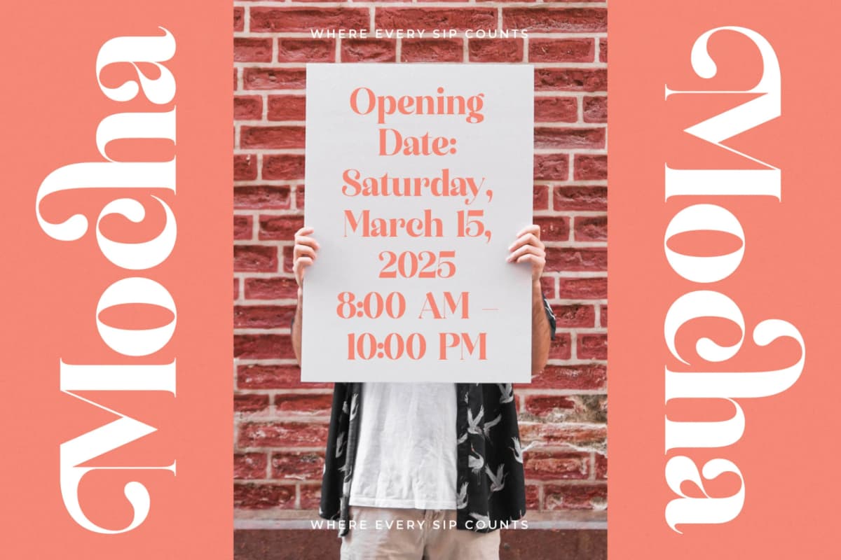 Manile Vintage - Modern Bold Serif font preview 4