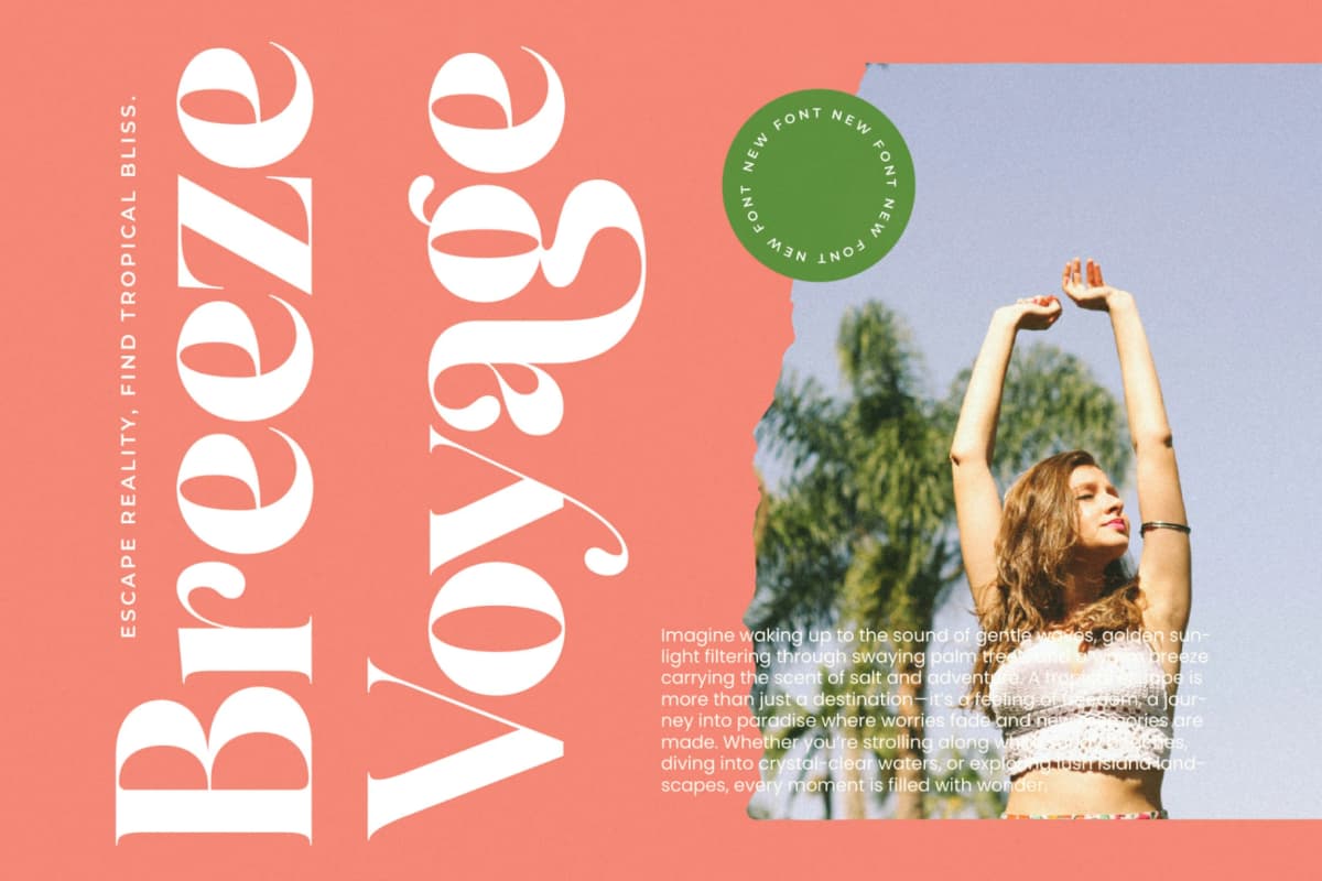 Manile Vintage - Modern Bold Serif font preview 7