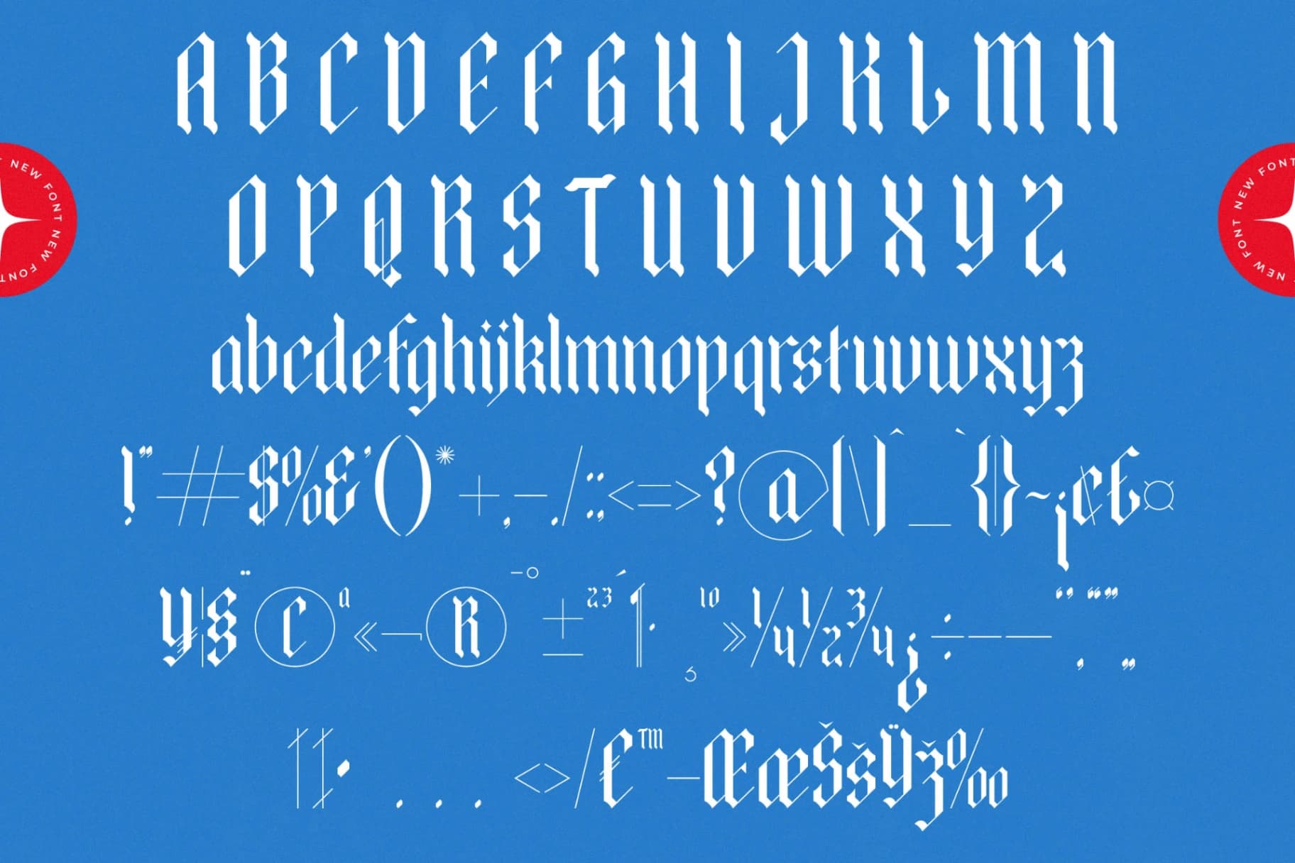 Preview 18 for Bold Riot - New Blackletter Font