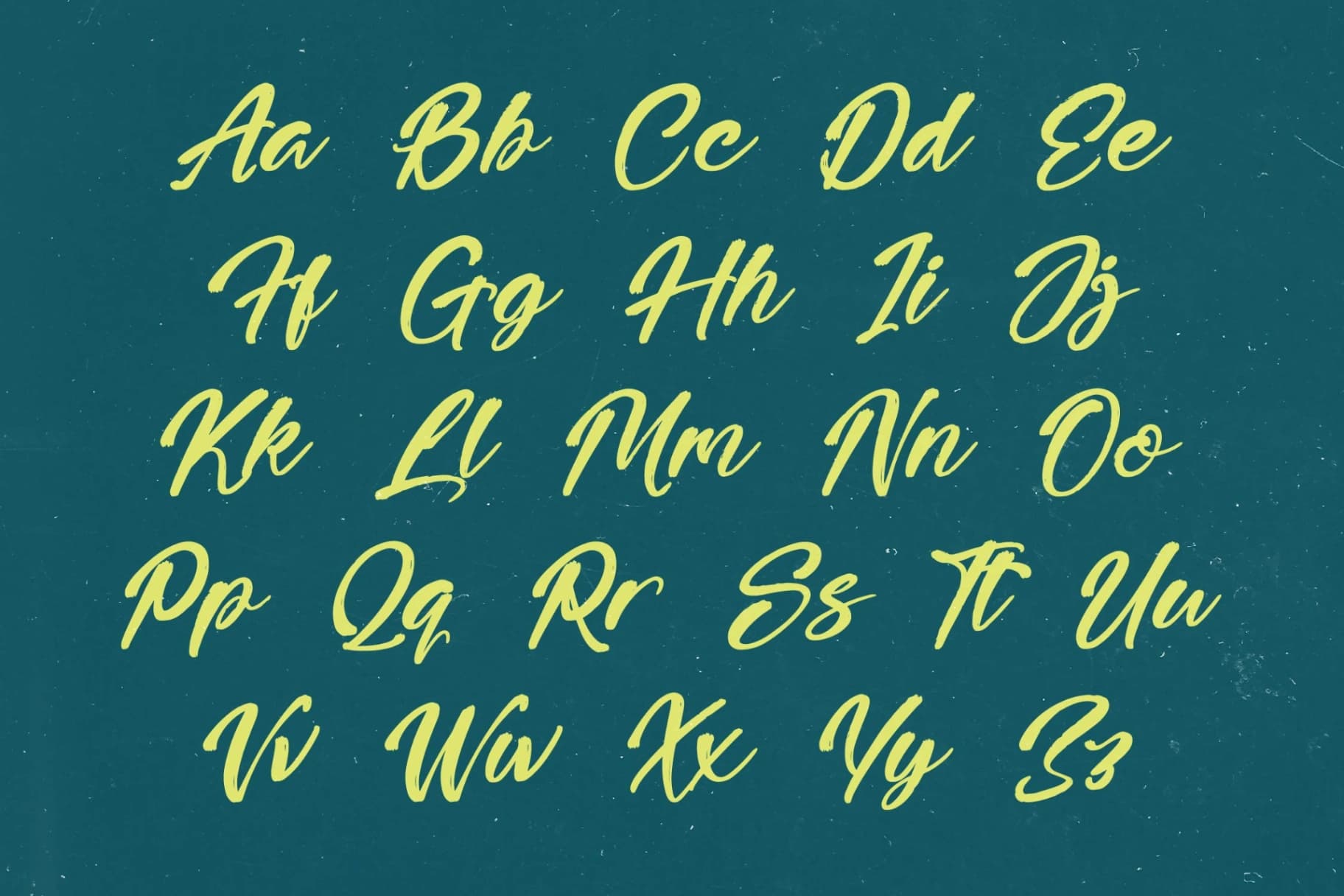 Preview 13 for Higten Wasted - Bold Handwritten Font