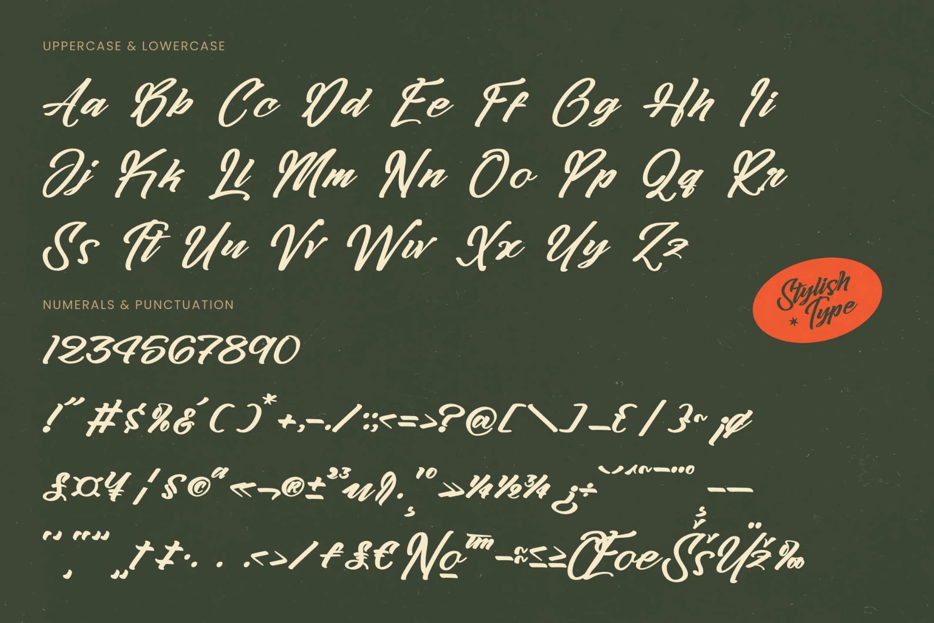 Preview 18 for Ginthyr - Bold Calligraphy Font