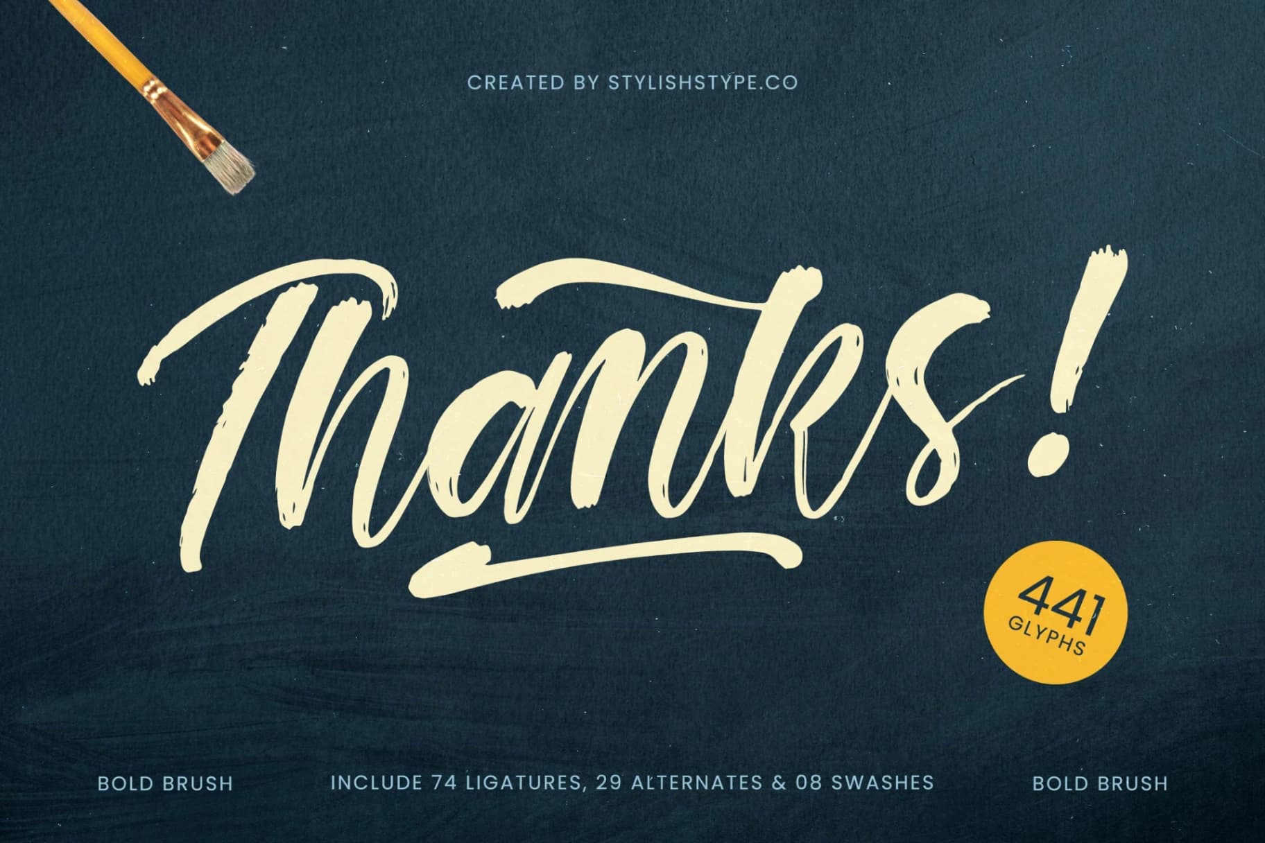 Preview 20 for Rekont Laughin - Bold Brush Font