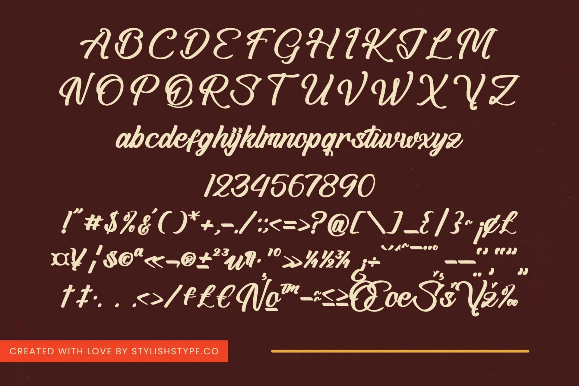 Preview 18 for Blathie - Bold Calligraphy Font