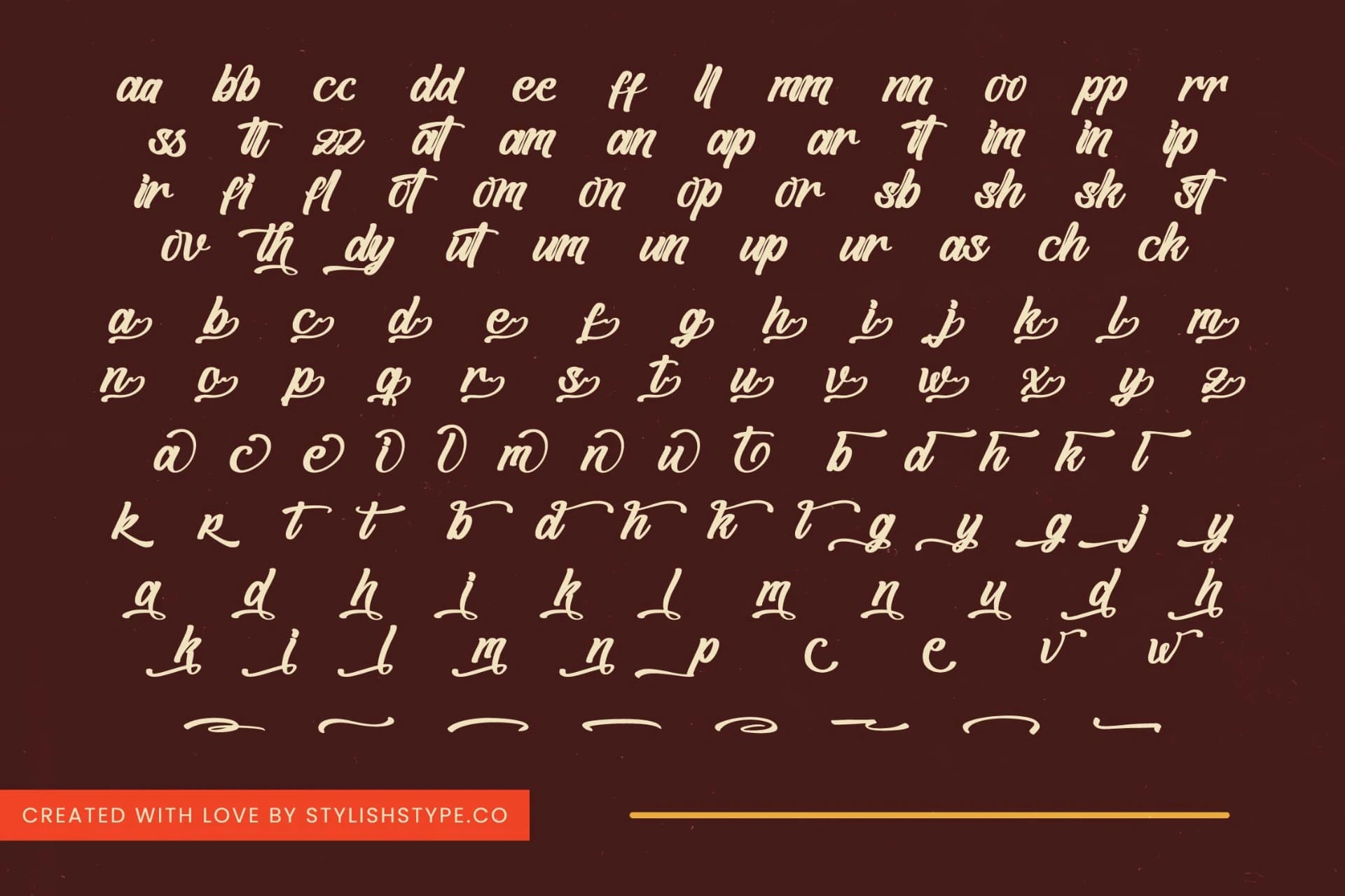 Preview 19 for Blathie - Bold Calligraphy Font