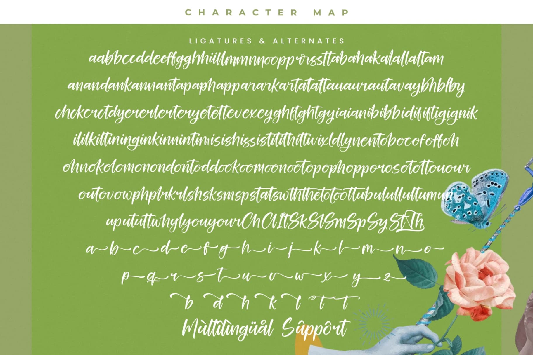 Preview 18 for Glitters Sparkle - Modern Bold Handwritten Font