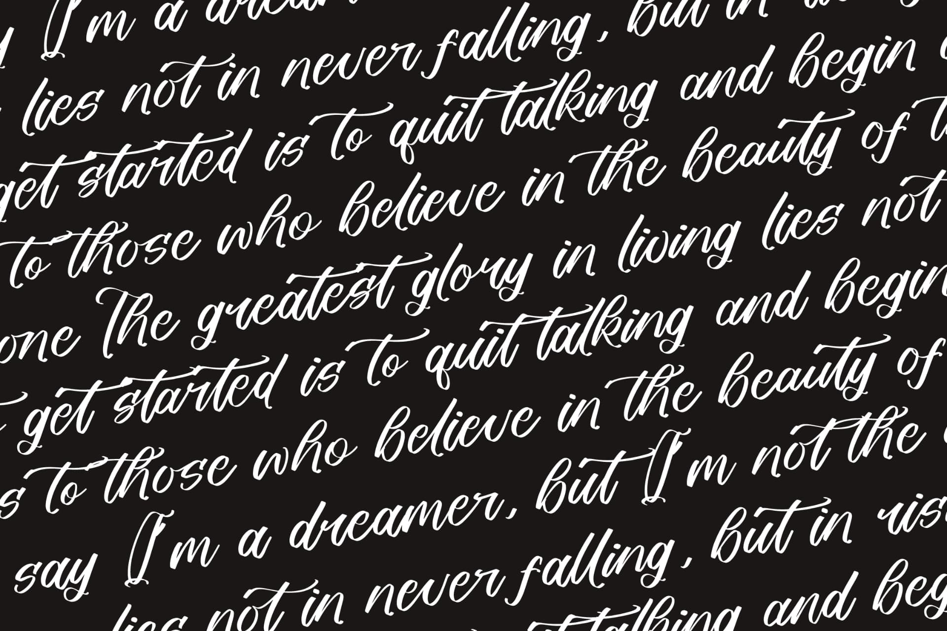 Preview 17 for Somethin Rustica - Modern Handwritten Font