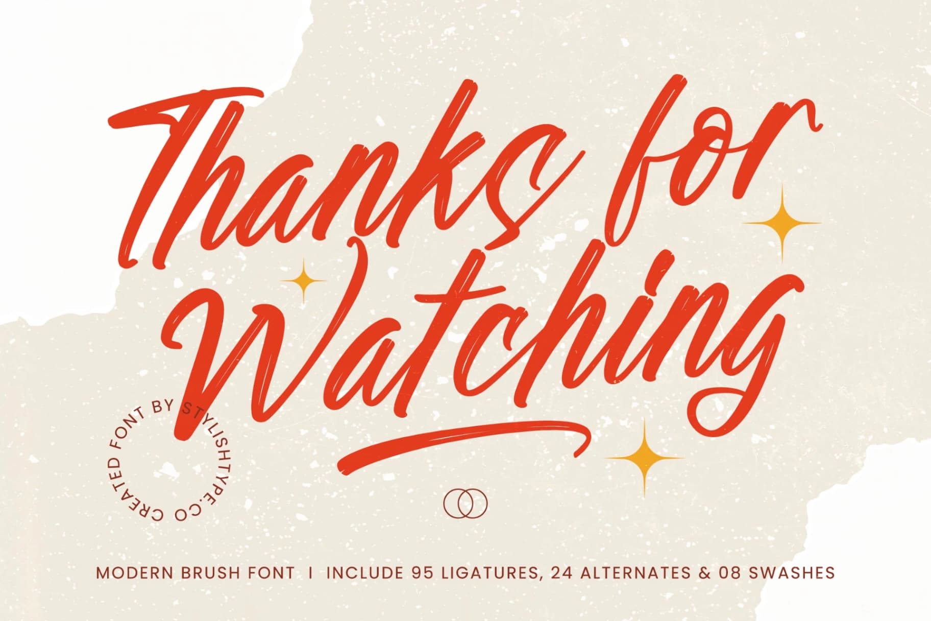 Preview 20 for Heyday Gustine - Modern Brush Font