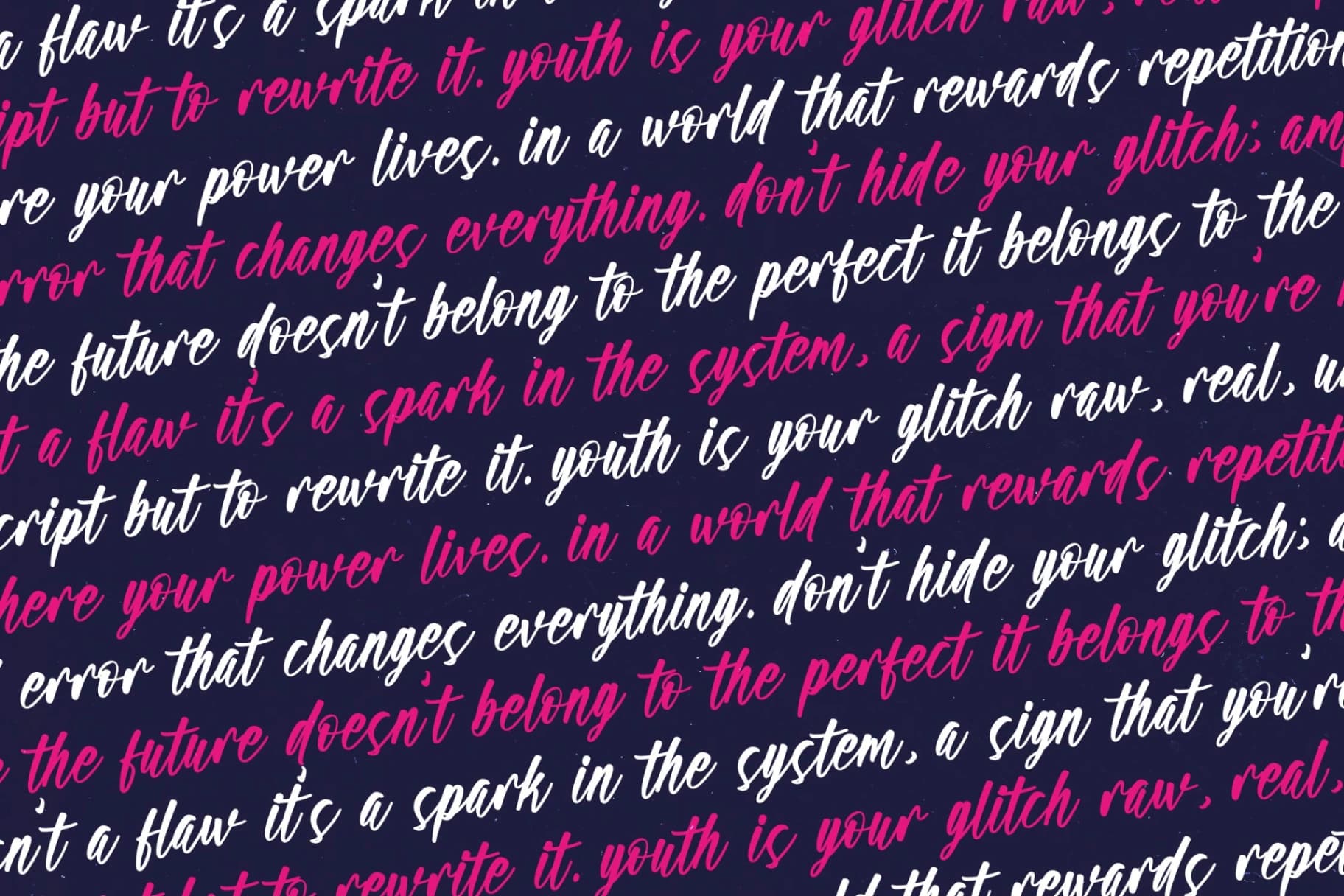 Preview 12 for Youth Glitch - Bold Handwritten Font