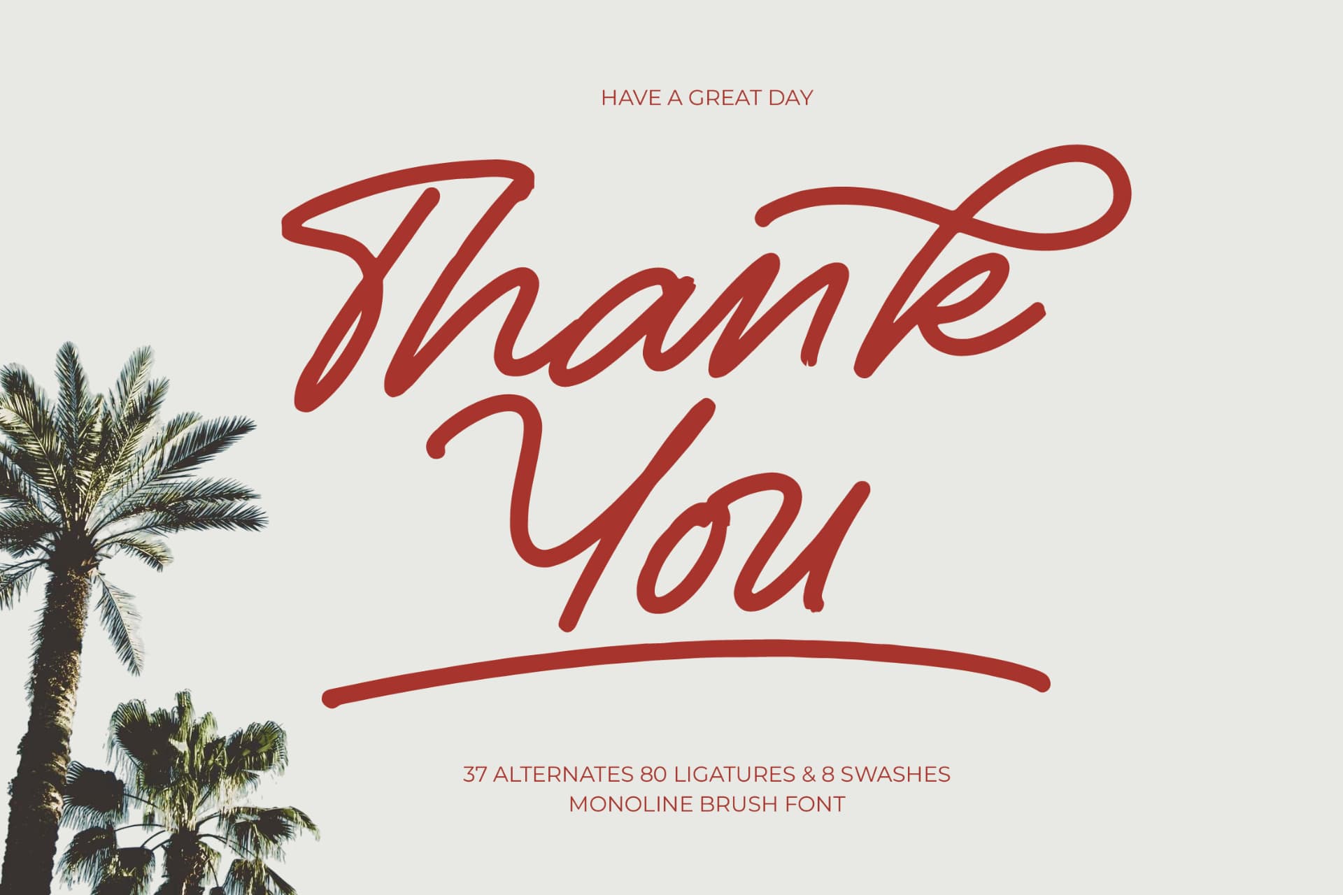 Preview 15 for Betany Salena - Monoline Brush Font