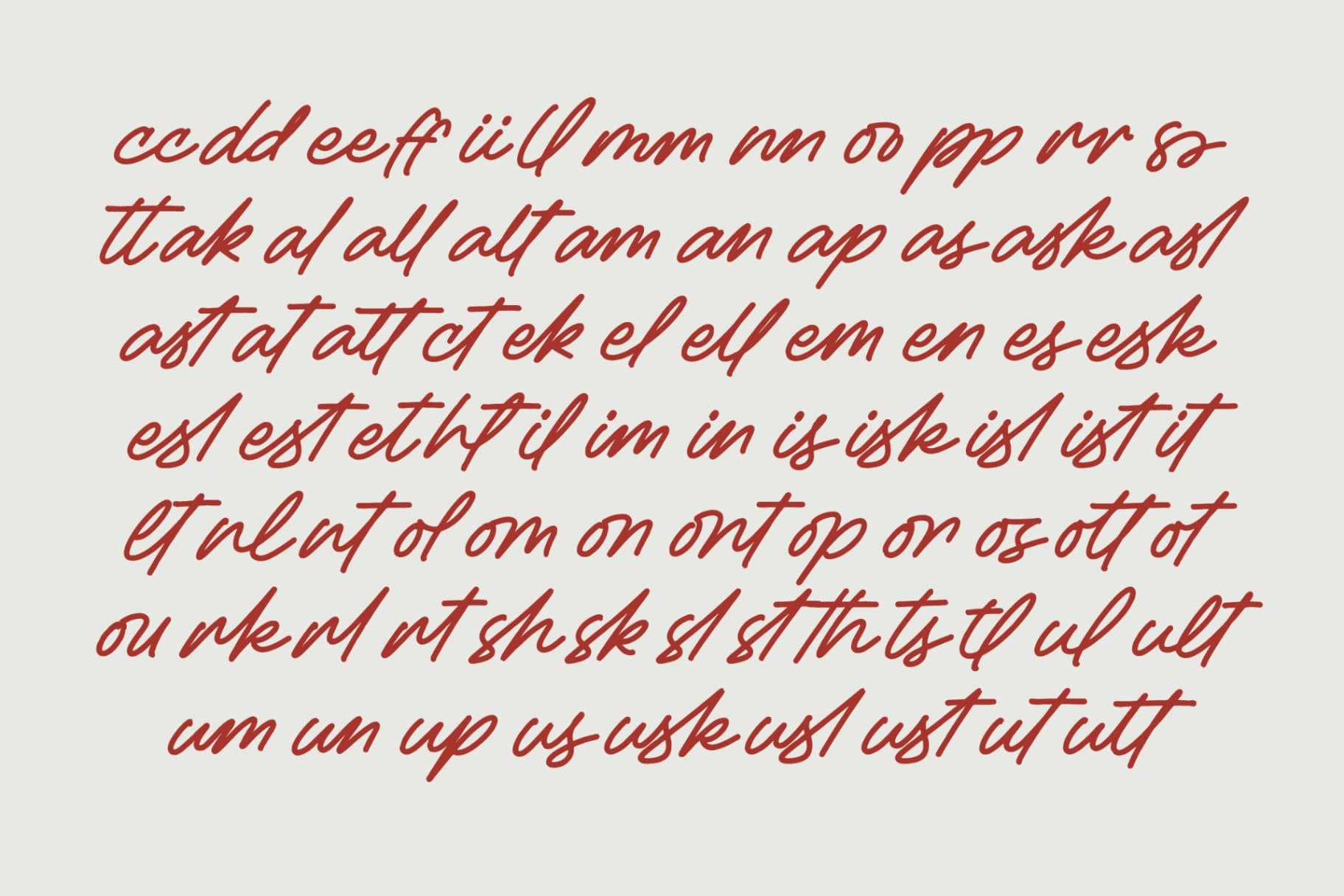 Preview 9 for Betany Salena - Monoline Brush Font