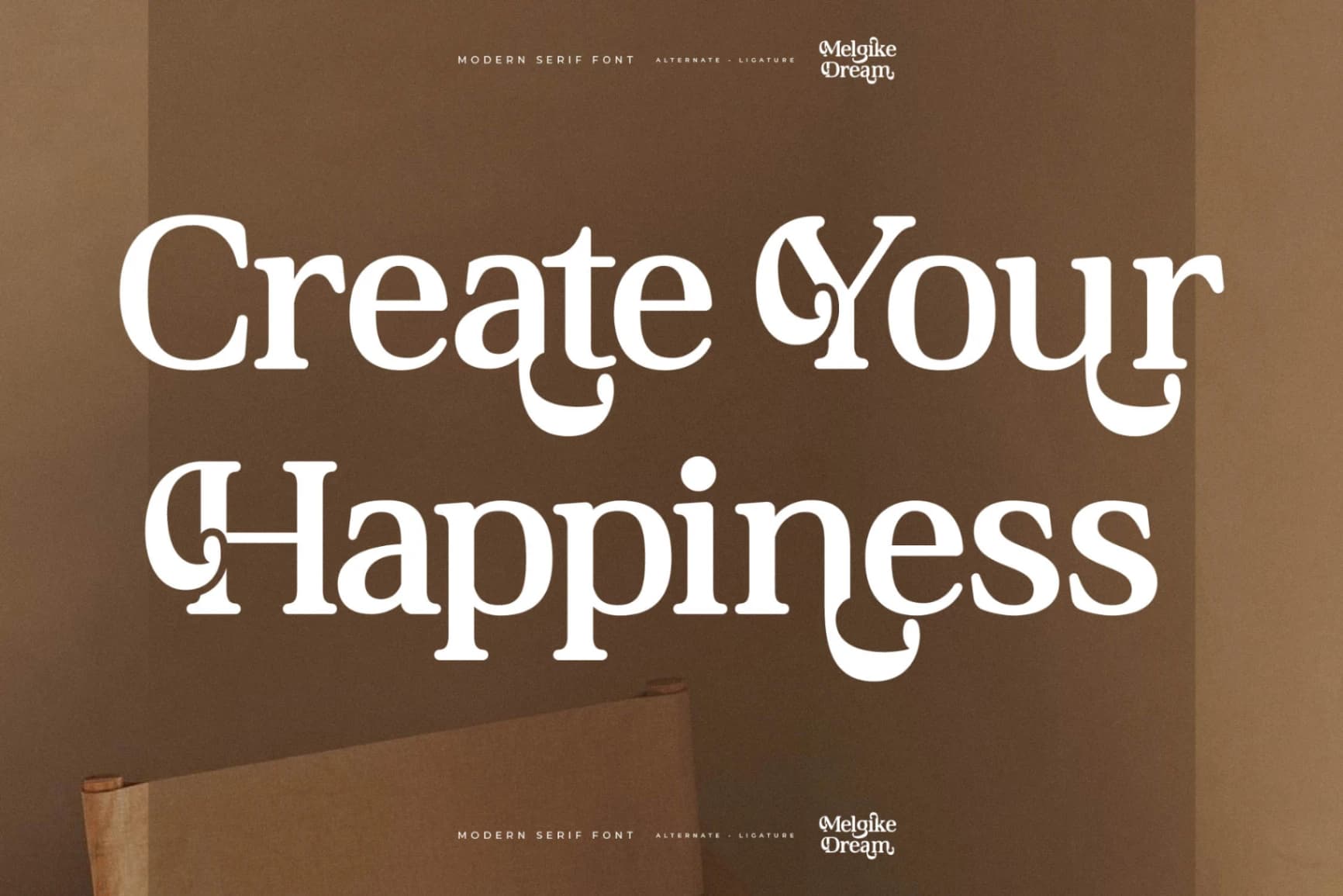 Preview 8 for Melgike Dream – Modern Serif Font
