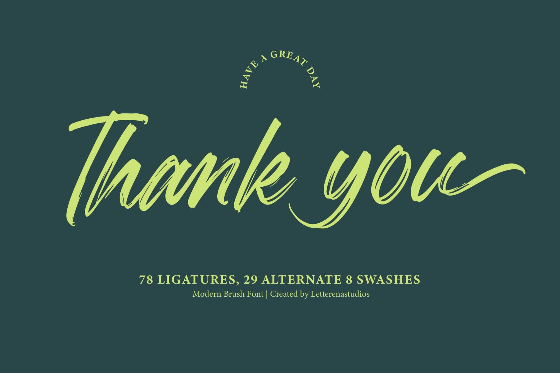 Preview 15 for Megatter Breathin – Modern Bruh Font