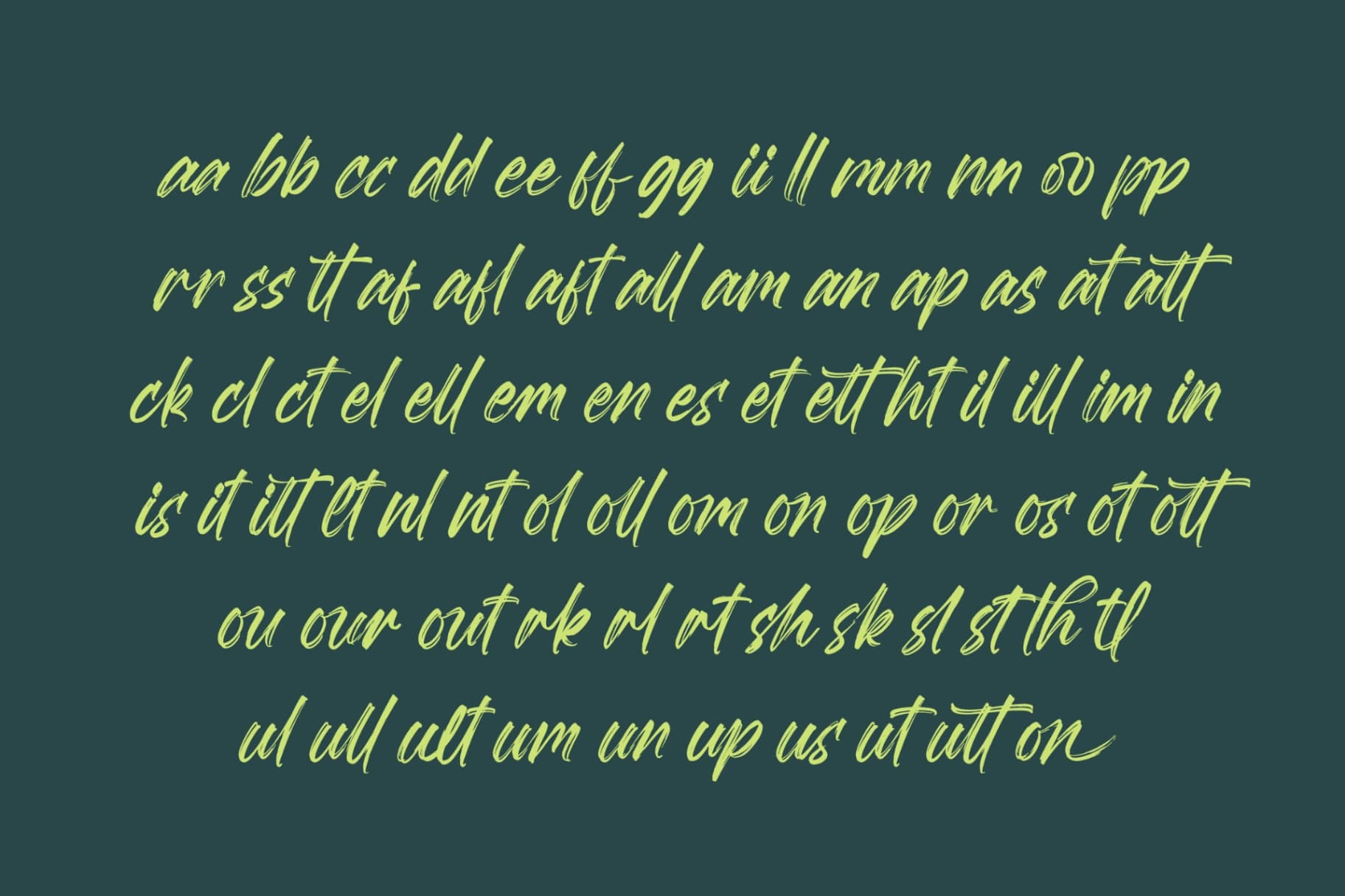 Preview 9 for Megatter Breathin – Modern Bruh Font