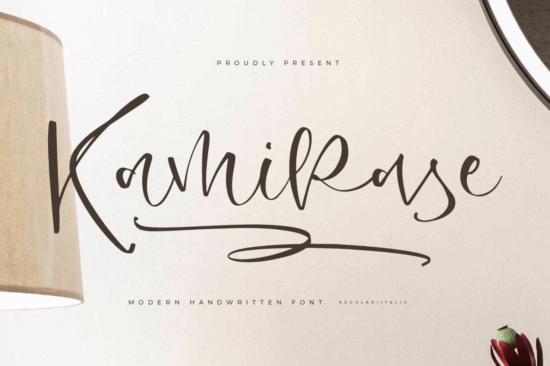 Preview of Kamikase – Modern Handwritten Font font