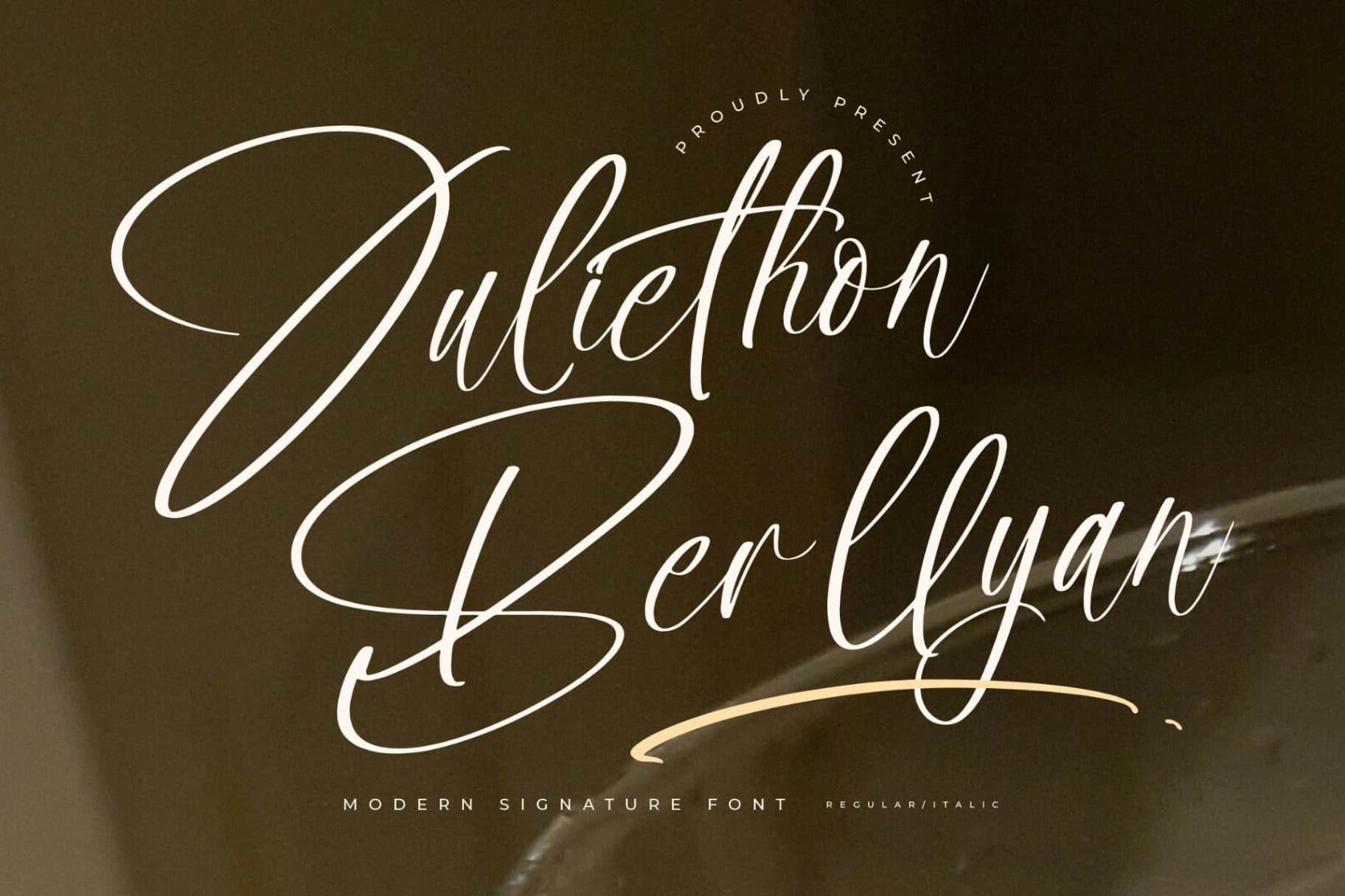 Preview of Juliethon Berllyan – Modern Signature Font font
