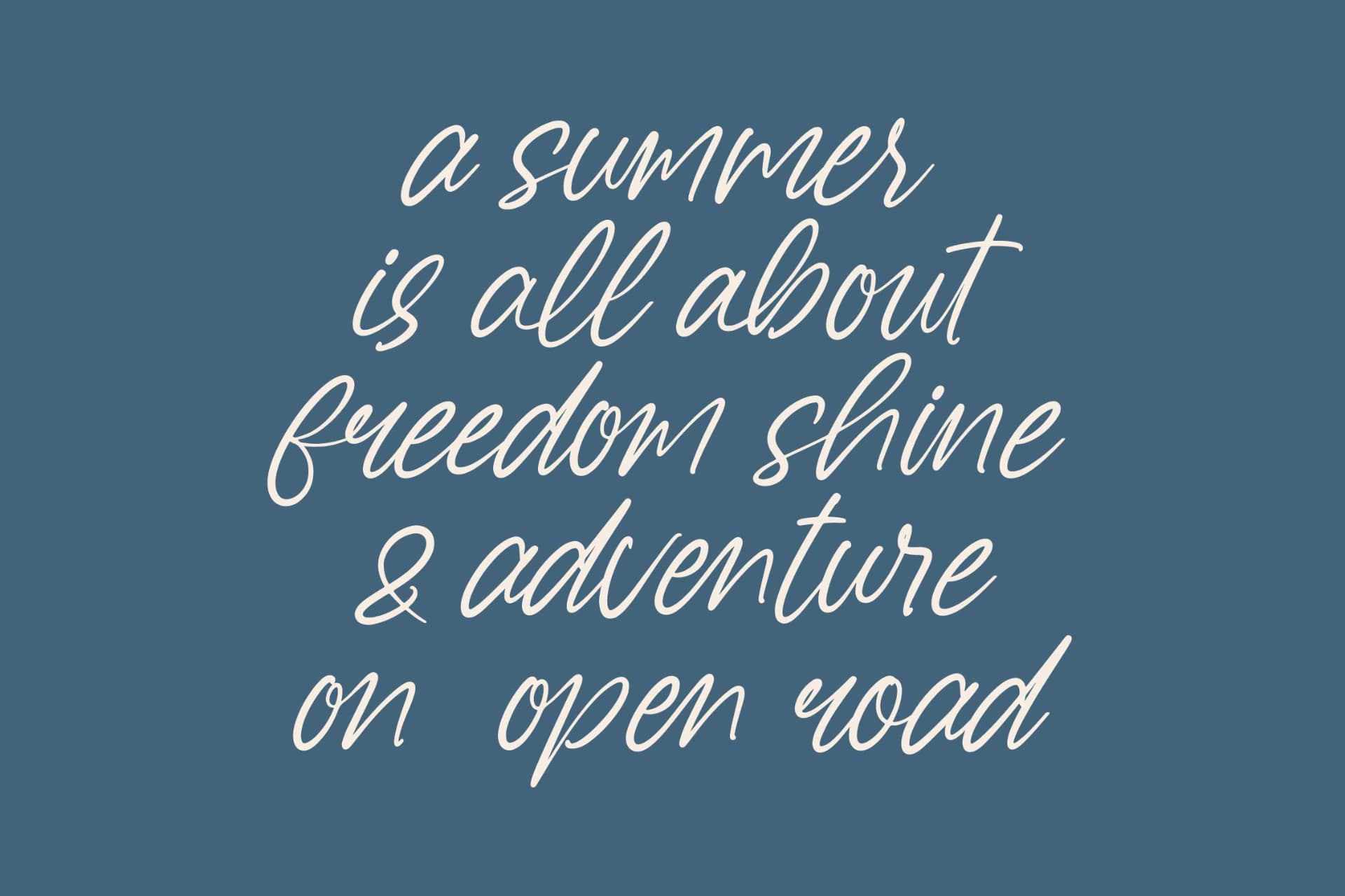 Preview 4 for Bugley Yarkest – Aesthetic Handwritten Font