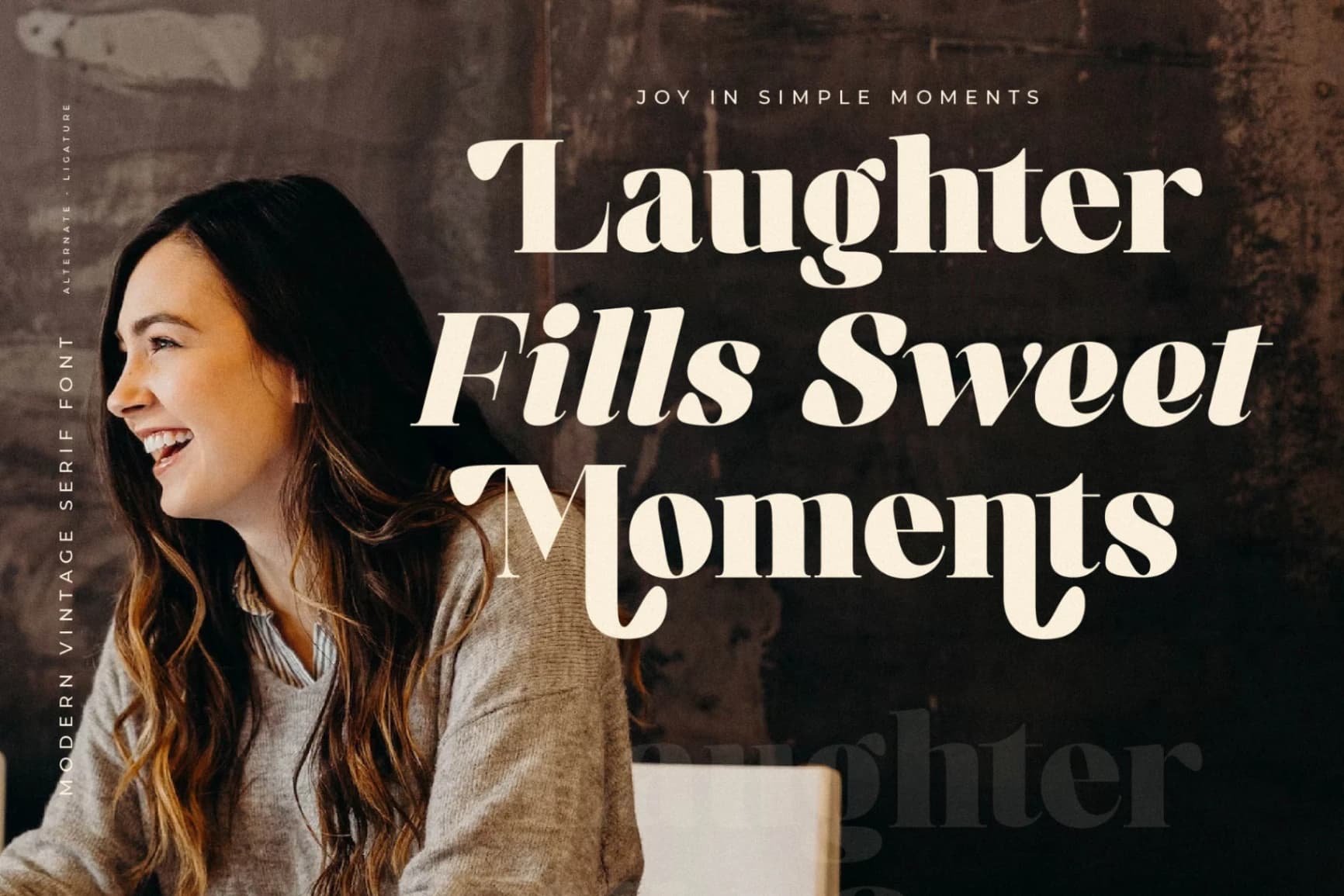 Preview 2 for Kindora Bufferly – Modern Vintage Serif Font