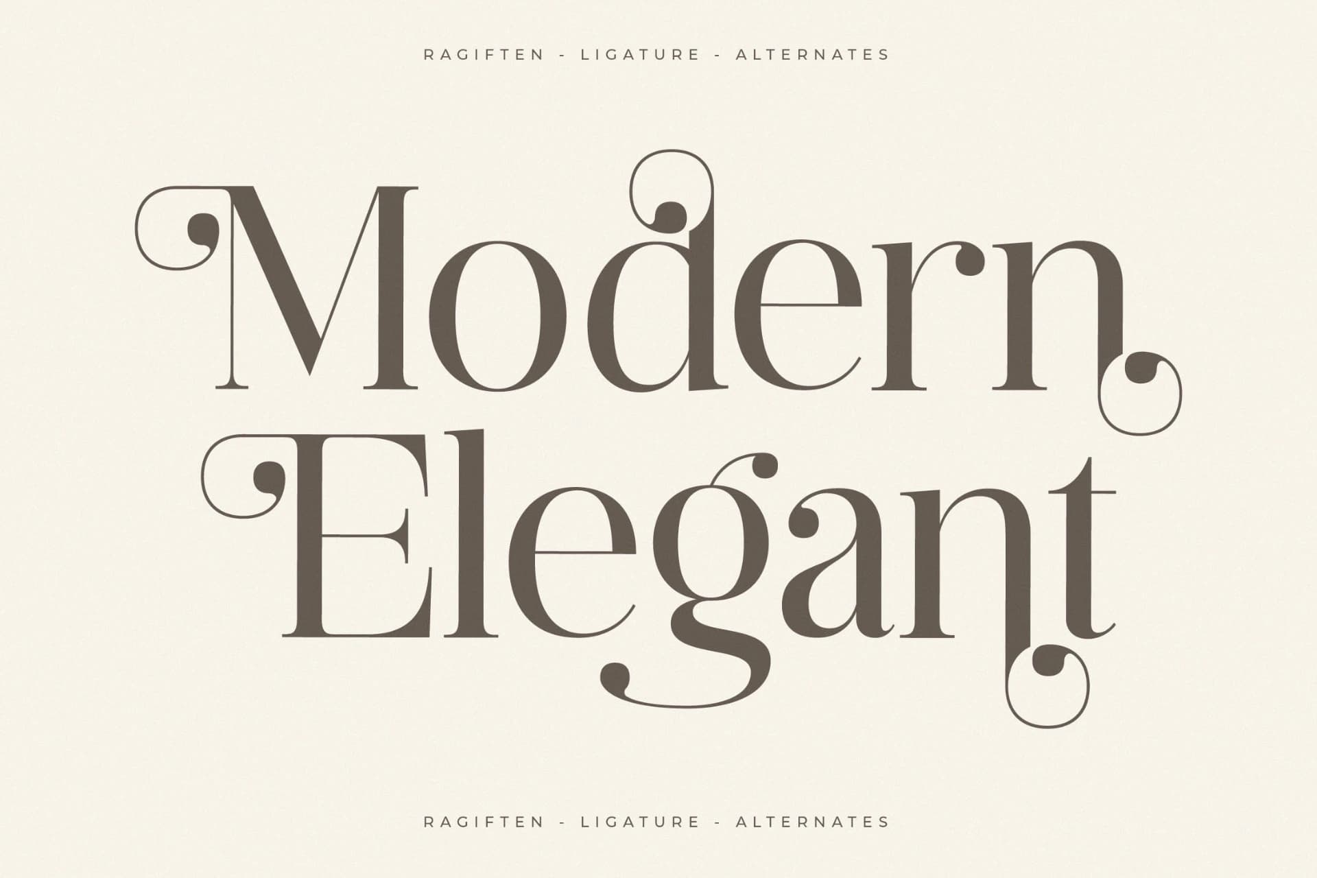 Preview 8 for Ragiften - Modern Serif Font
