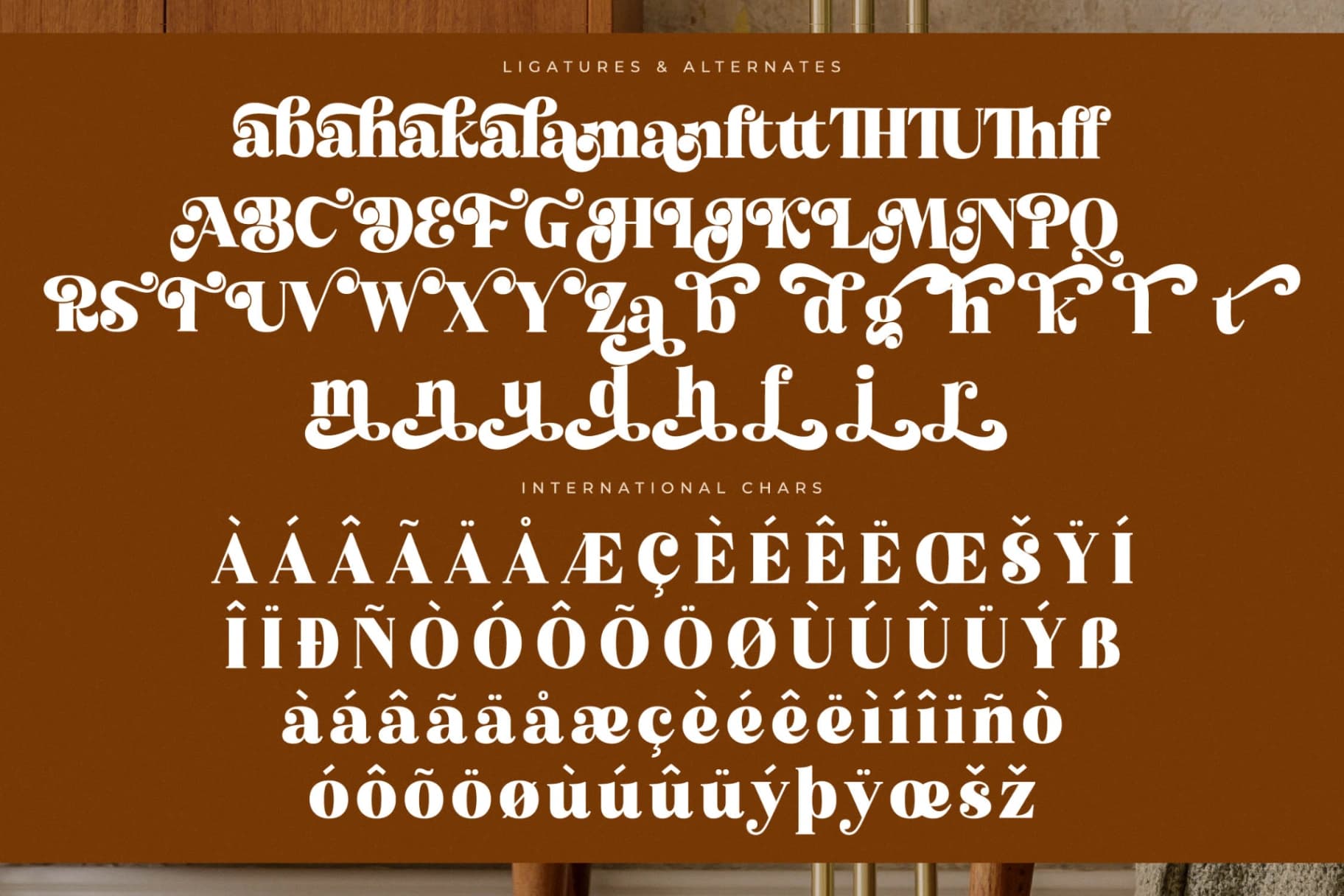 Preview 14 for Atlantis Famingo – Retro Serif Font