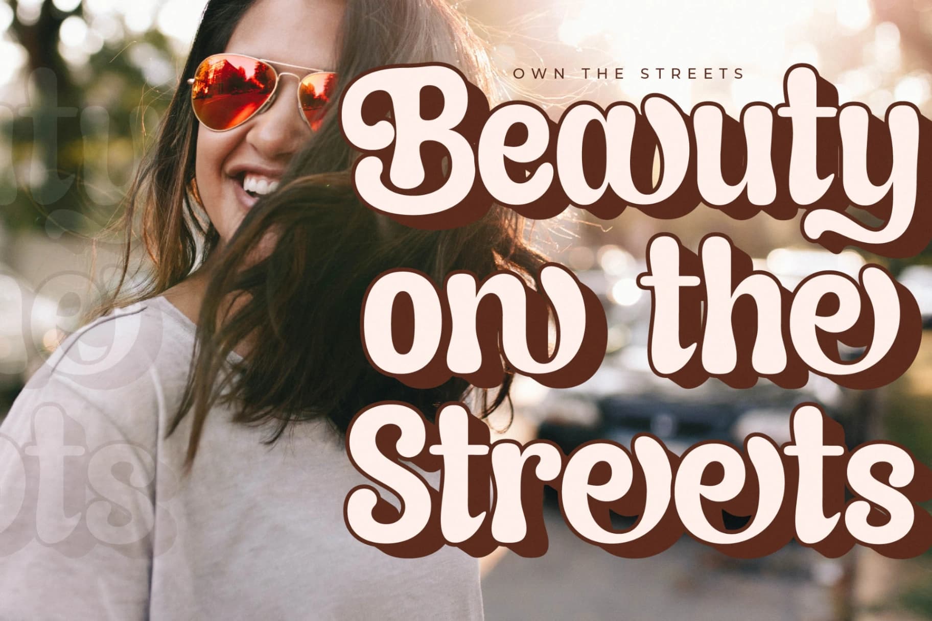 Preview 5 for Asterah Quirkyn – Chunky Groovy Font
