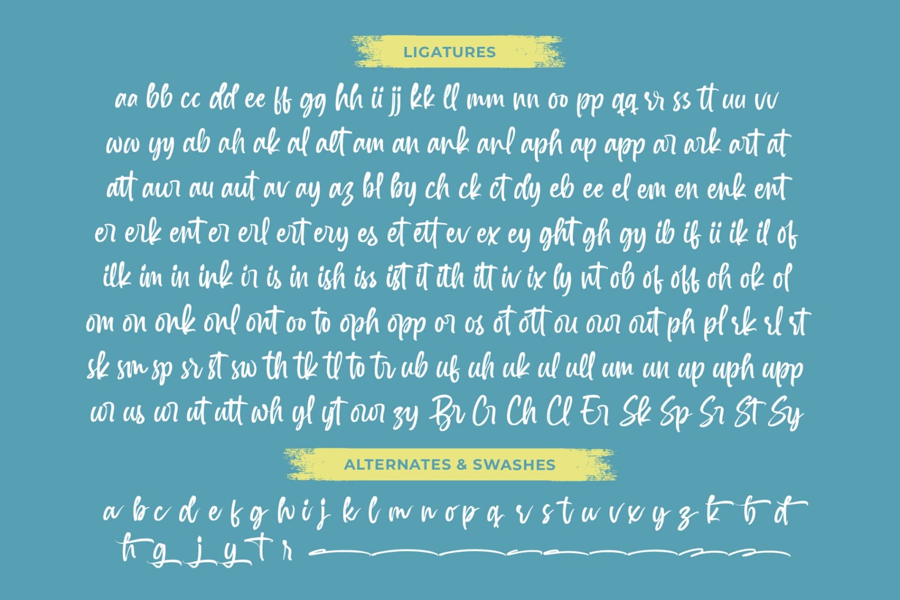 Preview 19 for Spenty Brother – Modern Brush Font