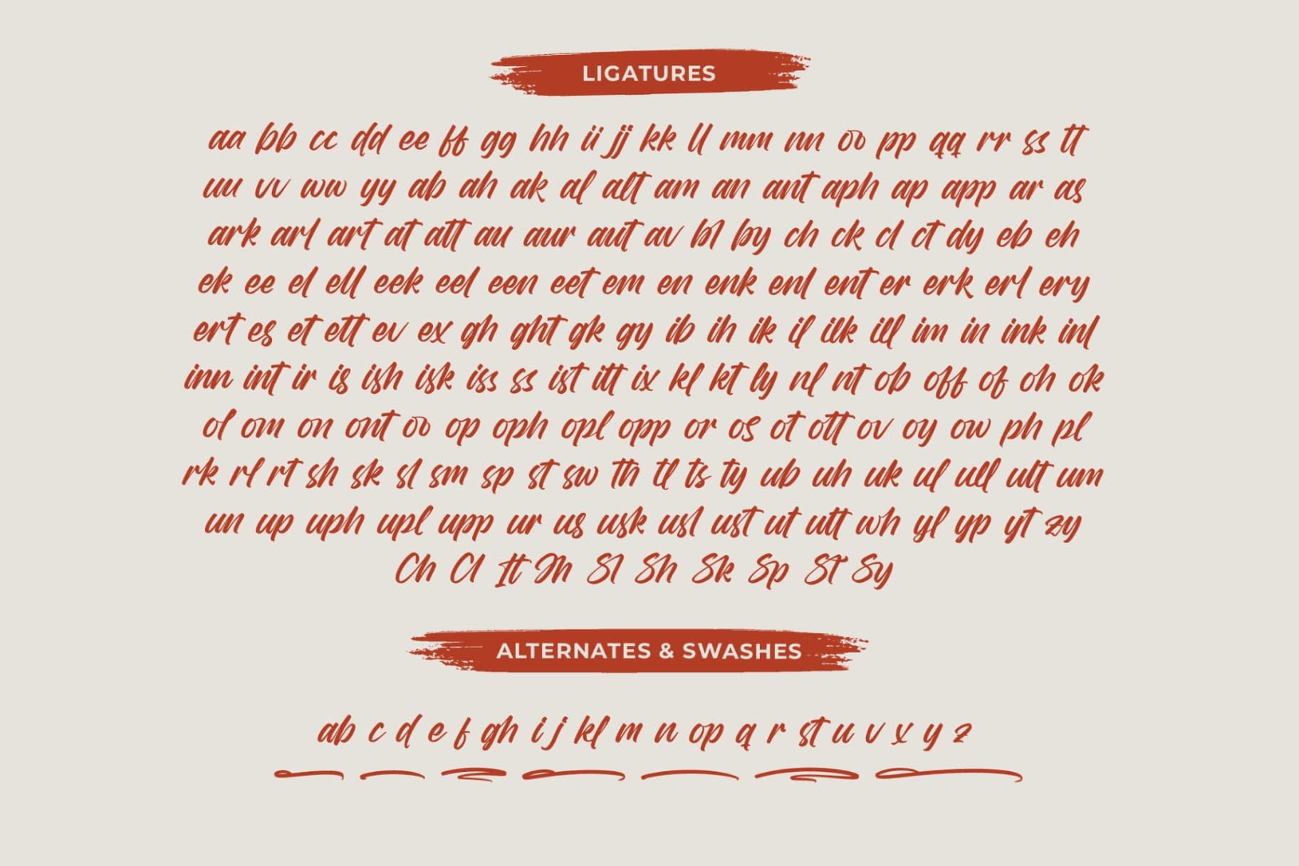 Preview 19 for Killery Bentom – Modern Brush Font