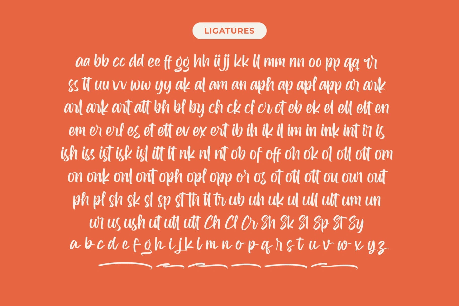 Preview 19 for Kaplery Sparkle - Bold Handwritten Font