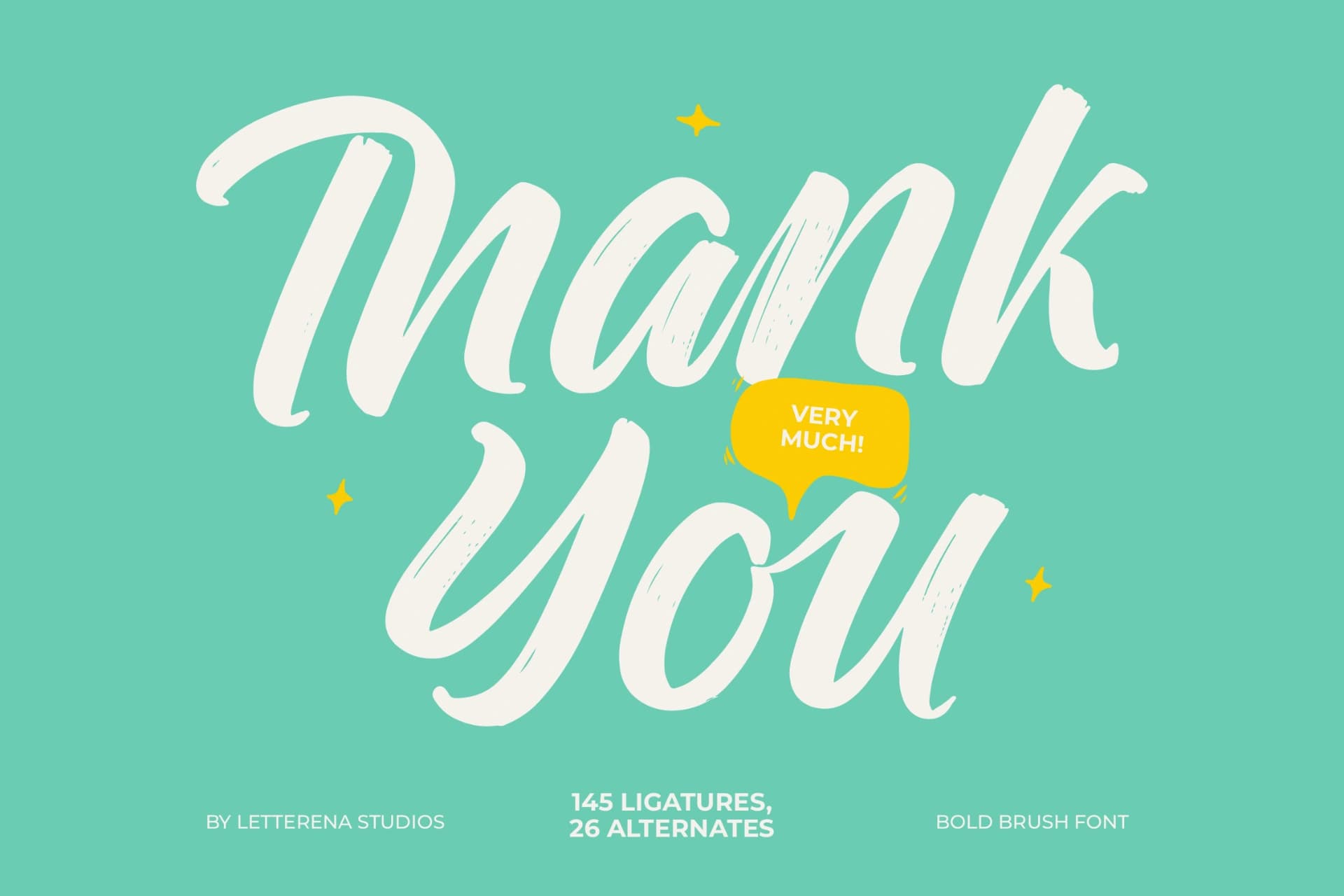 Preview 20 for Rough Streak - Bold Brush Font