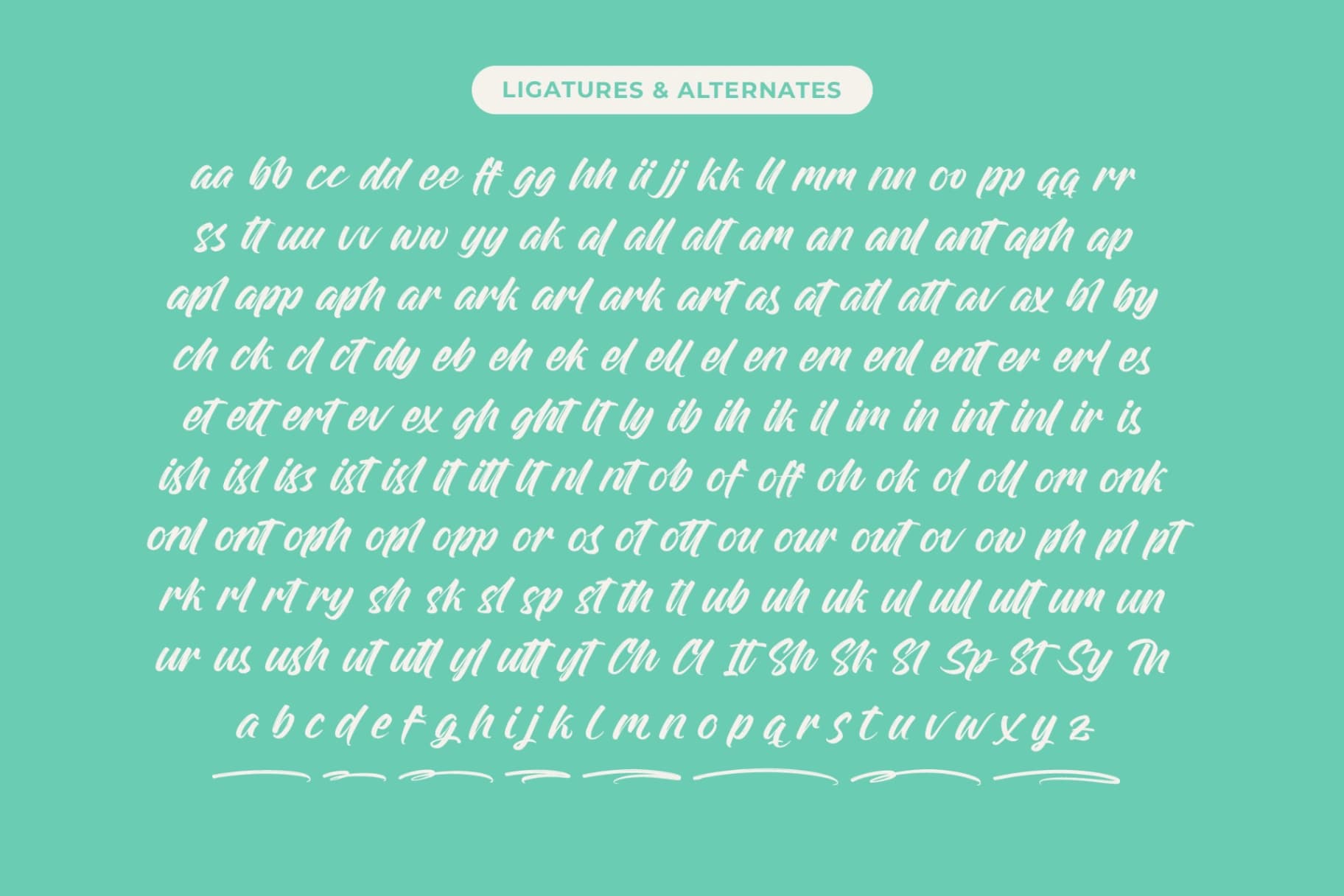 Preview 19 for Rough Streak - Bold Brush Font