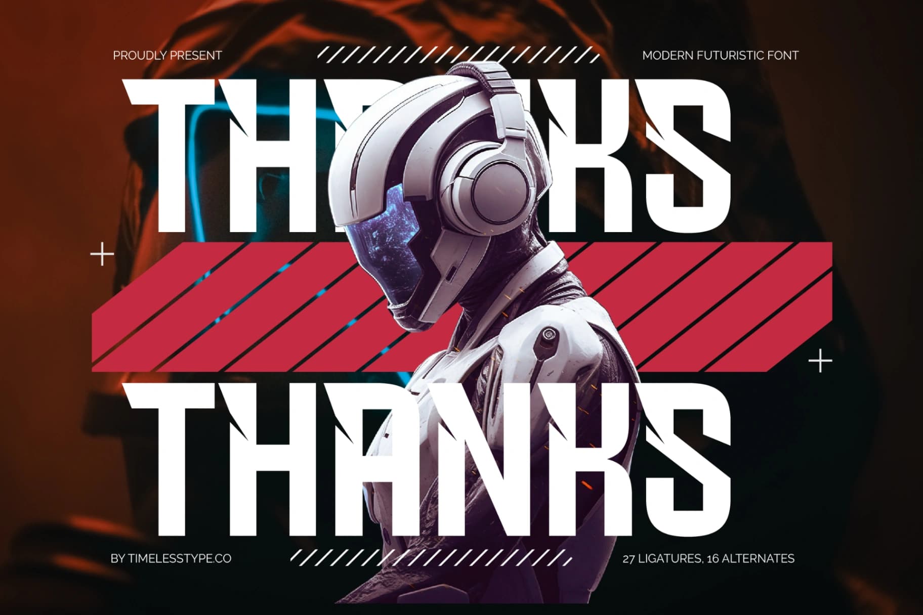 Preview 20 for Chiteror - Modern Futuristic Font