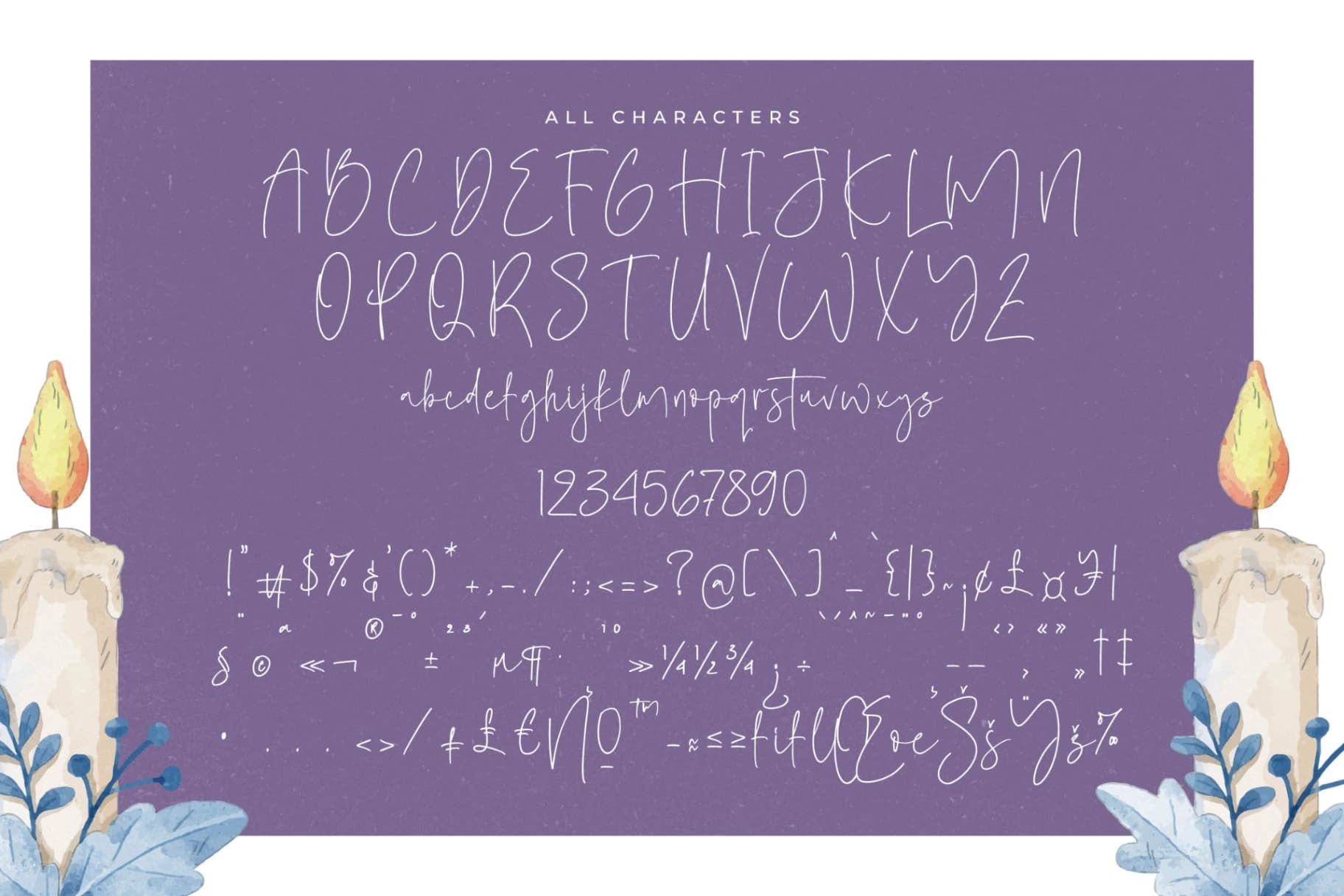 Preview 13 for Sillento Nighters – Beautiful Script Font