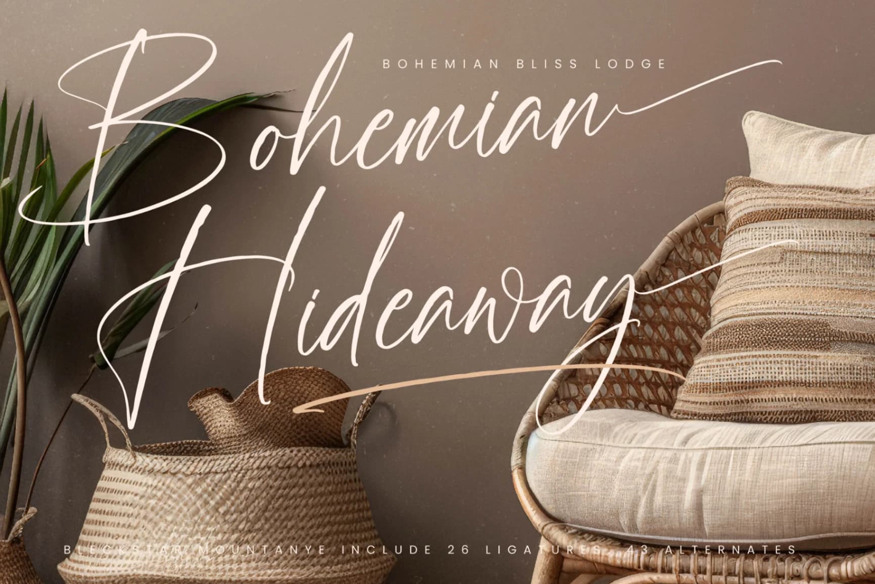 Preview 12 for Bleckstar Mountanye – Handbrush Signature Font
