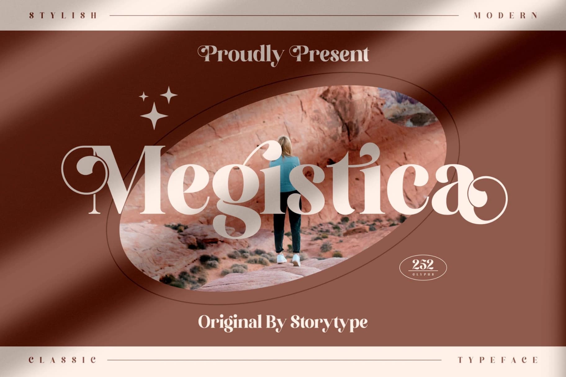 Preview of Megistica - Modern Serif Font font