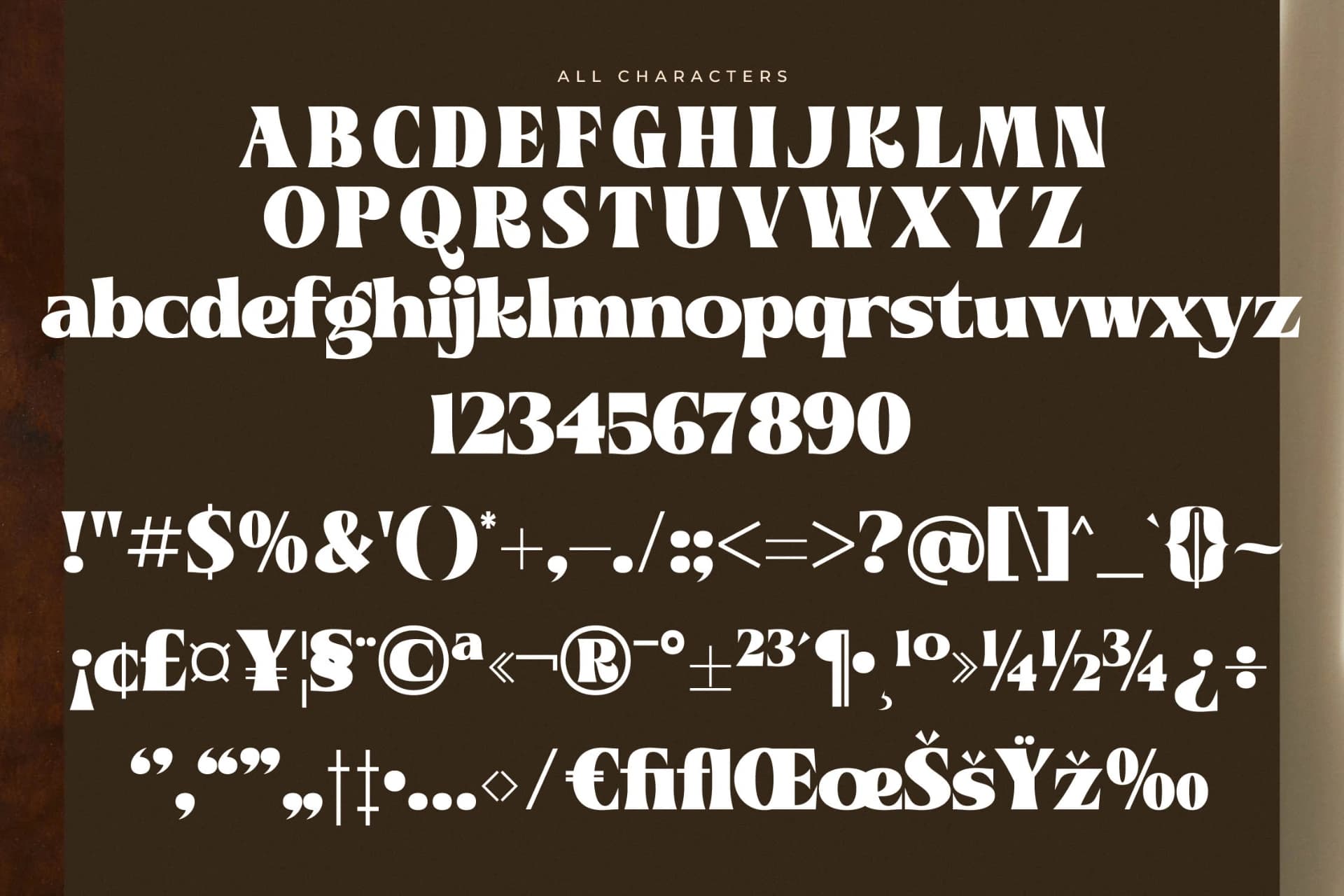 Preview 13 for Andera Ninefold – Vintage Retro Font
