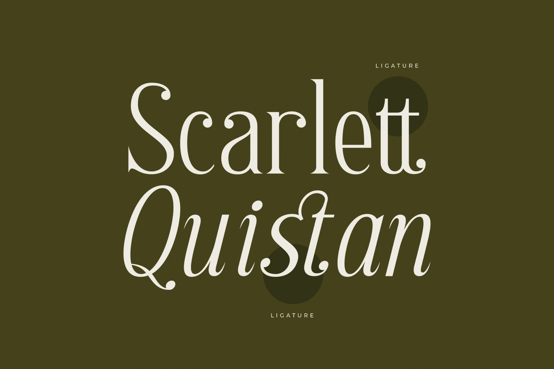 Preview 4 for Scarlett Quistan - Modern Serif Font