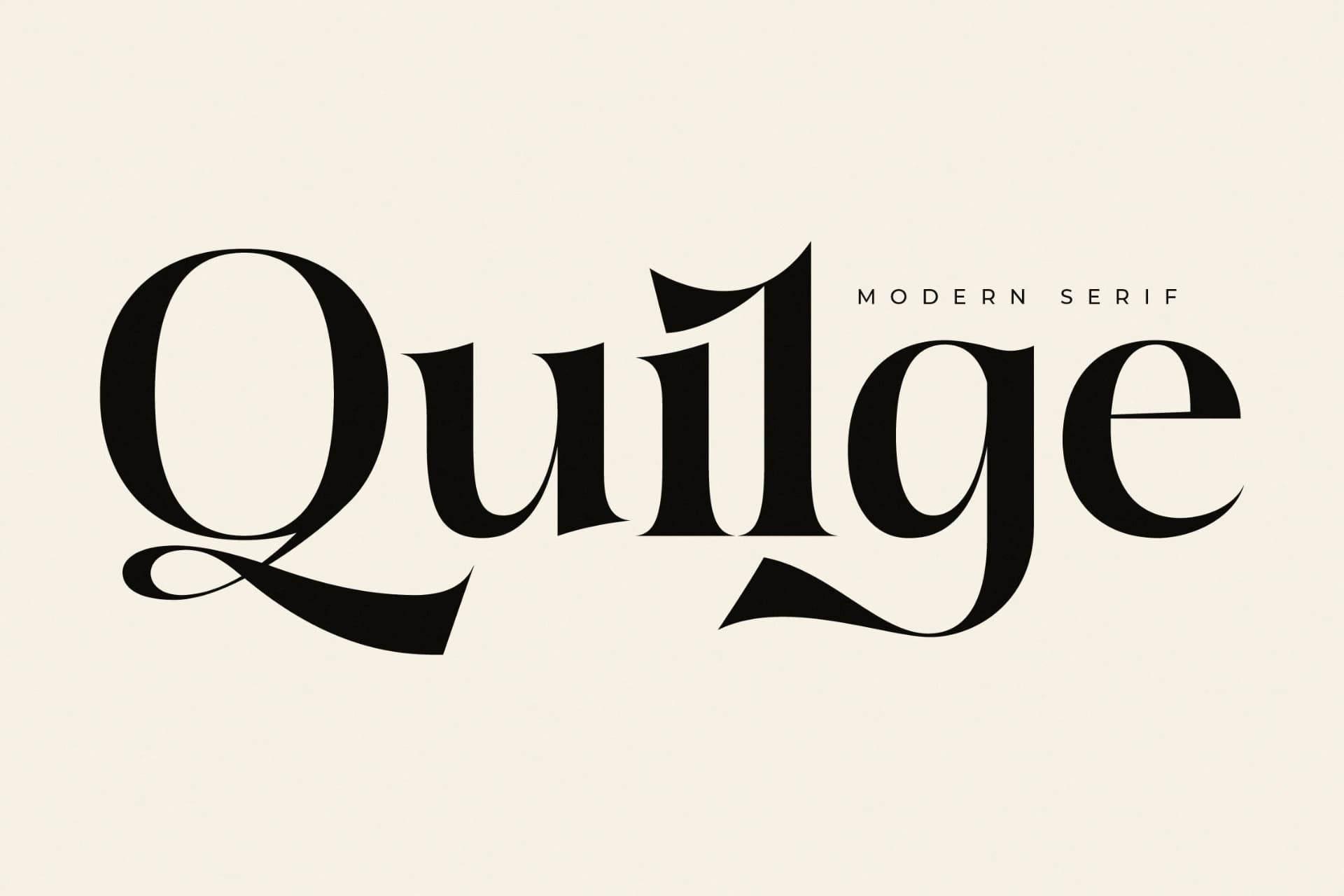 Preview 1 for Quilge - Modern Serif