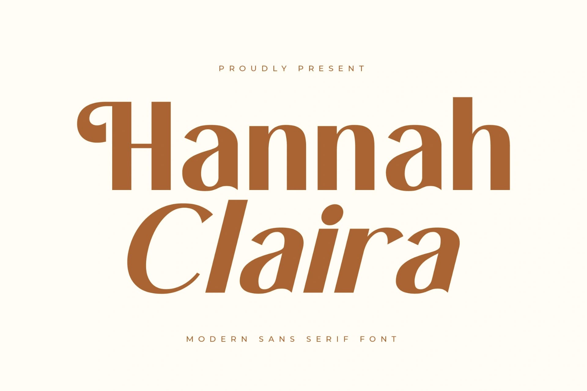 Preview 1 for Hannah Claira – Modern Sans Serif Font