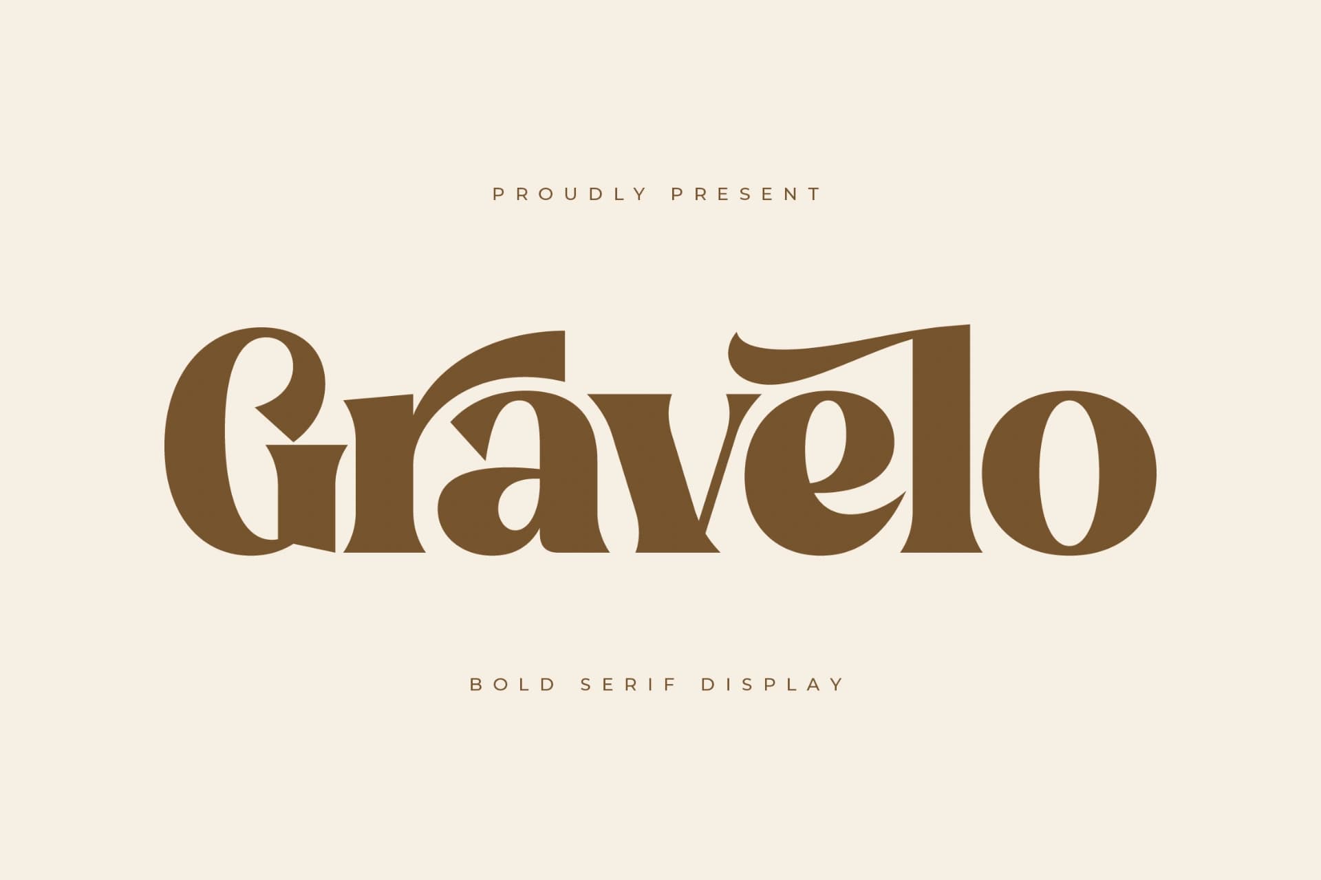Preview 1 for Gravelo – Bold Serif Display
