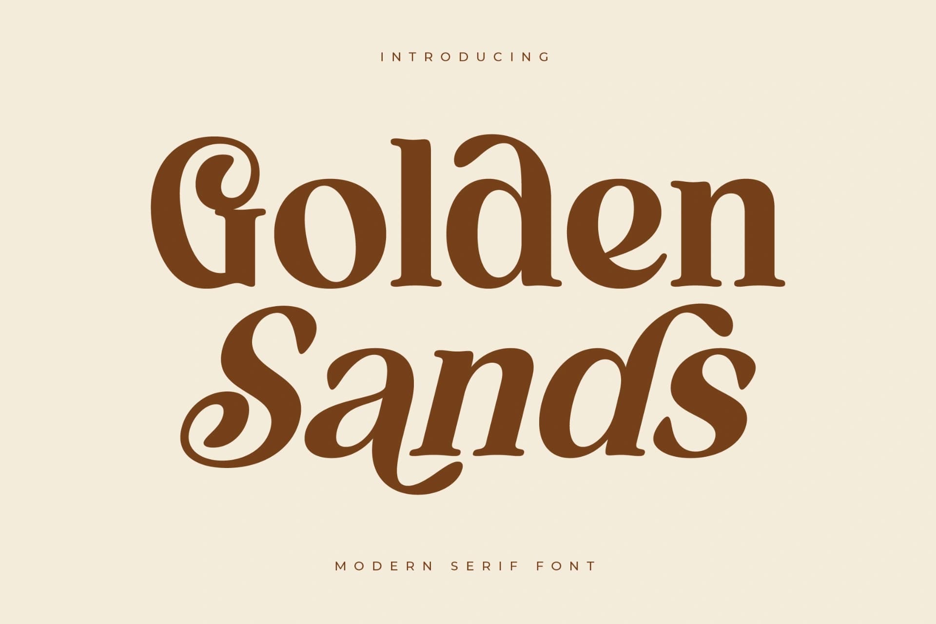 Preview 1 for Golden Sands - Modern Serif Font