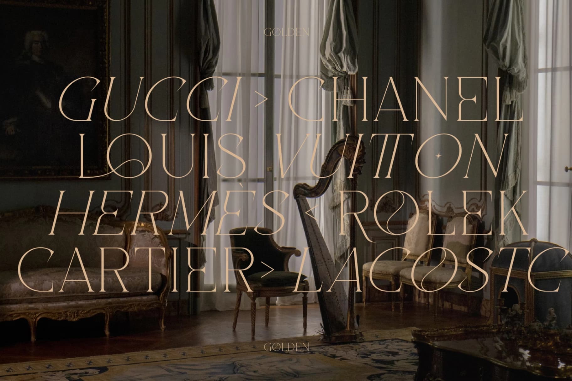 Preview 6 for Golden - Luxury Font