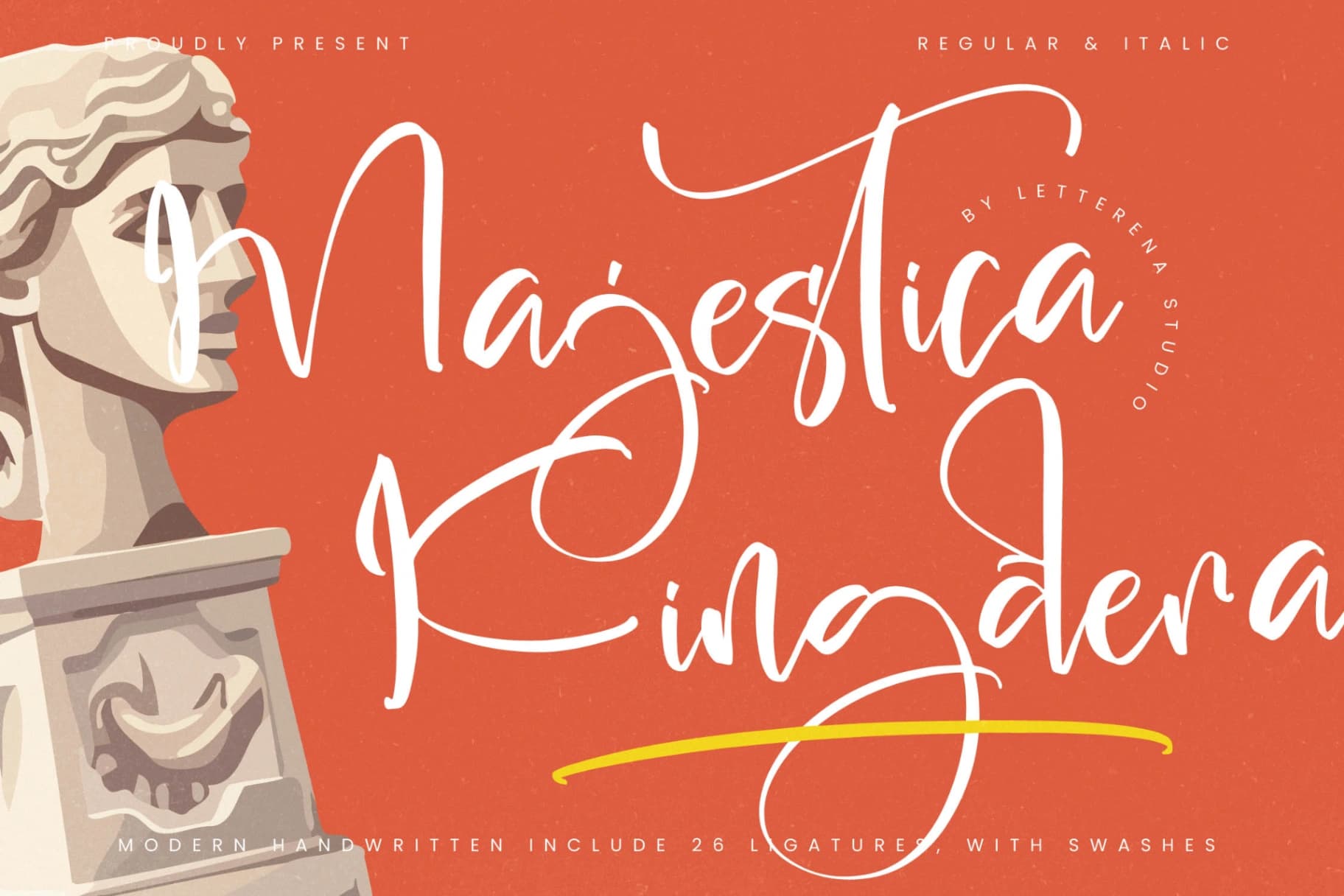 Preview 1 for Majestica Kingdera – Modern Handwritten