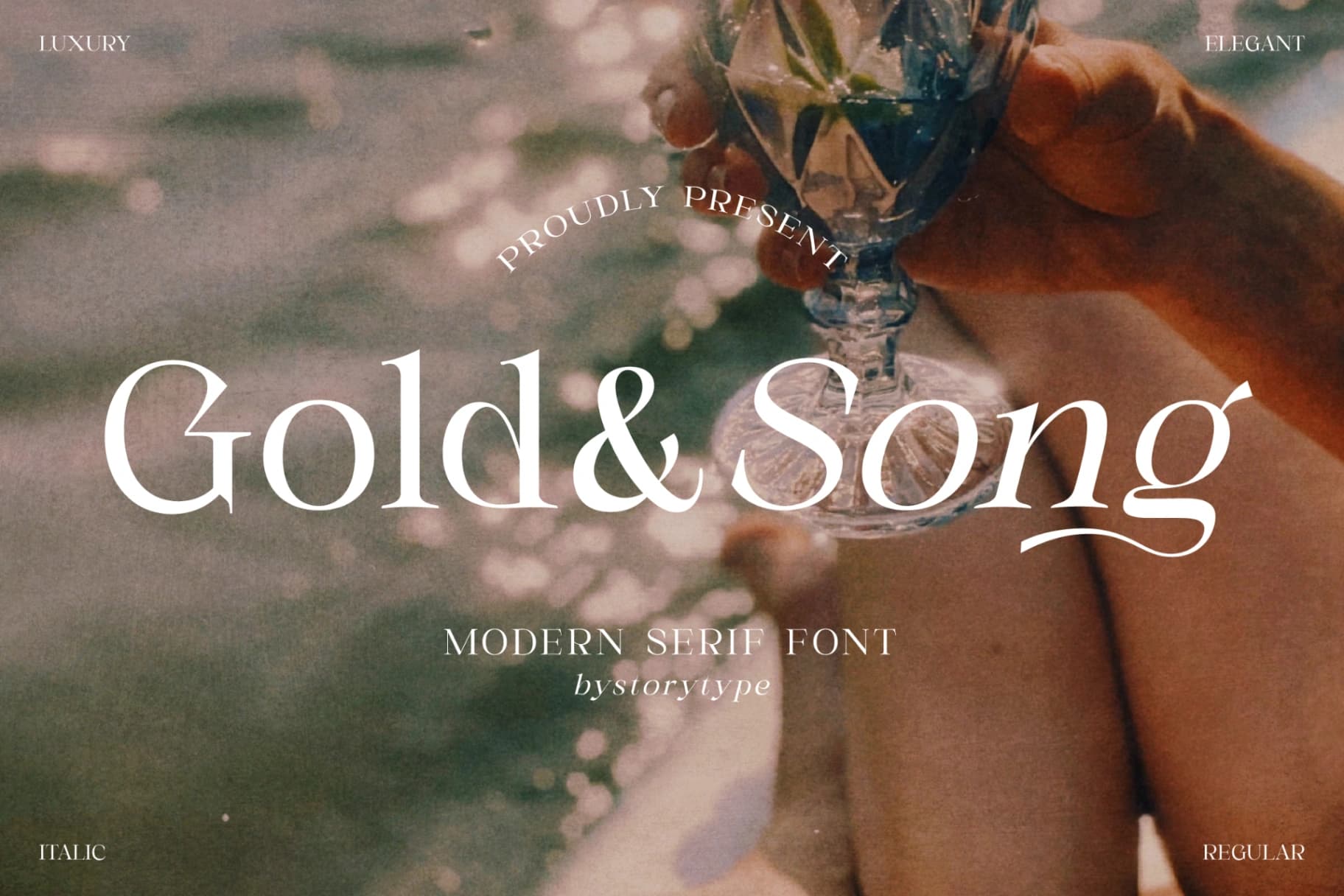 Preview of Gold & Song - Modern Serif Font font