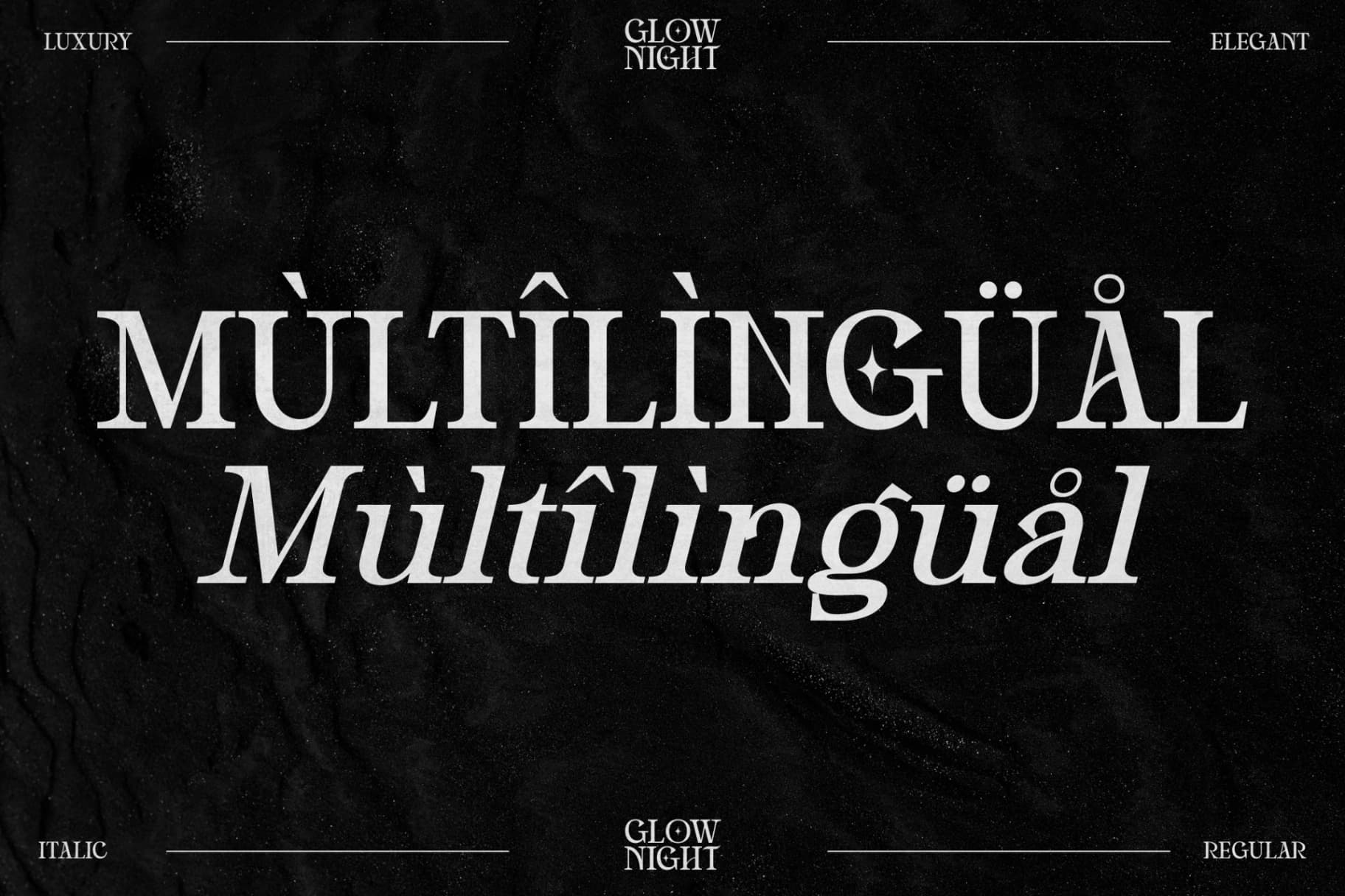 Preview 11 for Glow Night - Stylish Serif Font