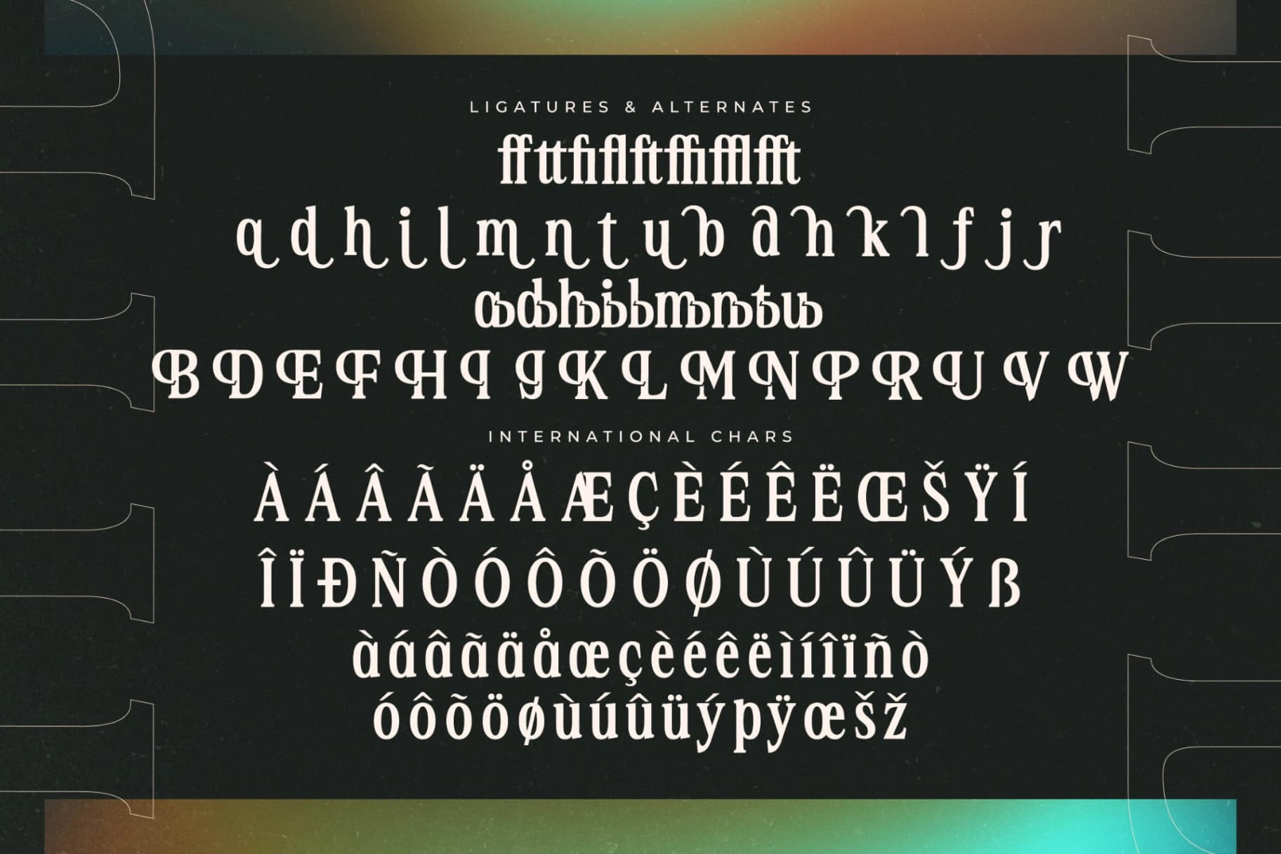 Preview 14 for Nightbor – Modern Display Serif