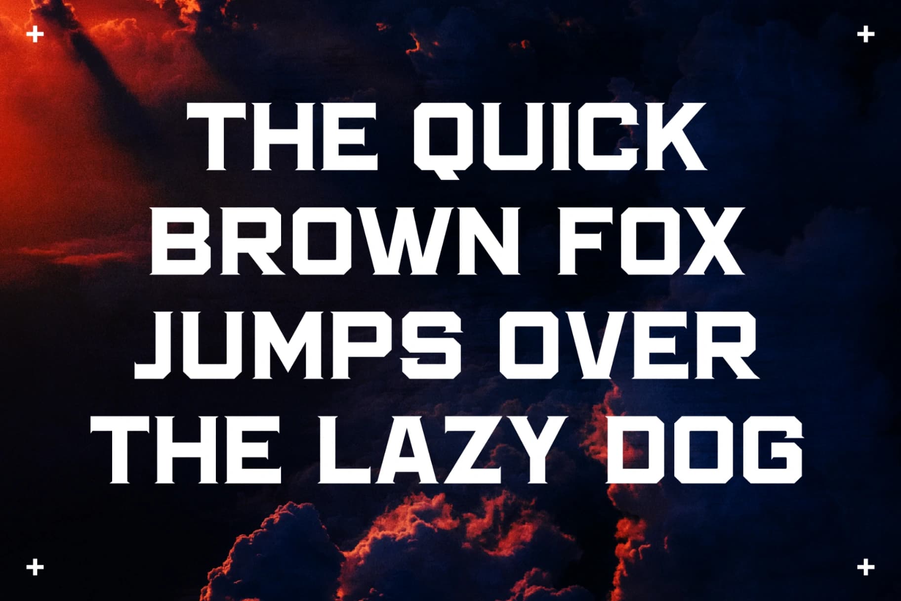 Preview 10 for Thunder Squad - DIsplay Typeface Font